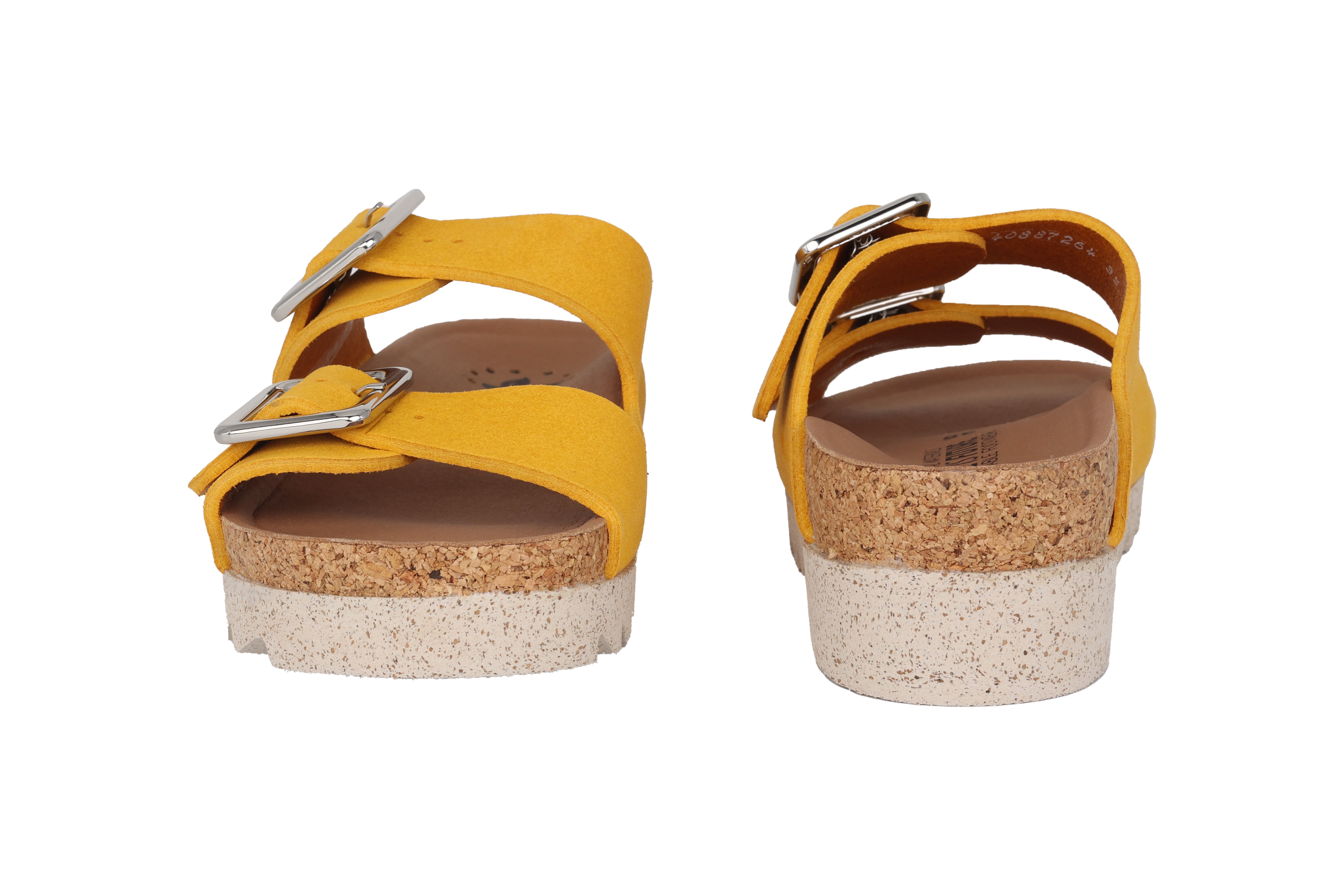 'Maelia' damesNATURE IS FUTURE veganistische instapsandaal - geel