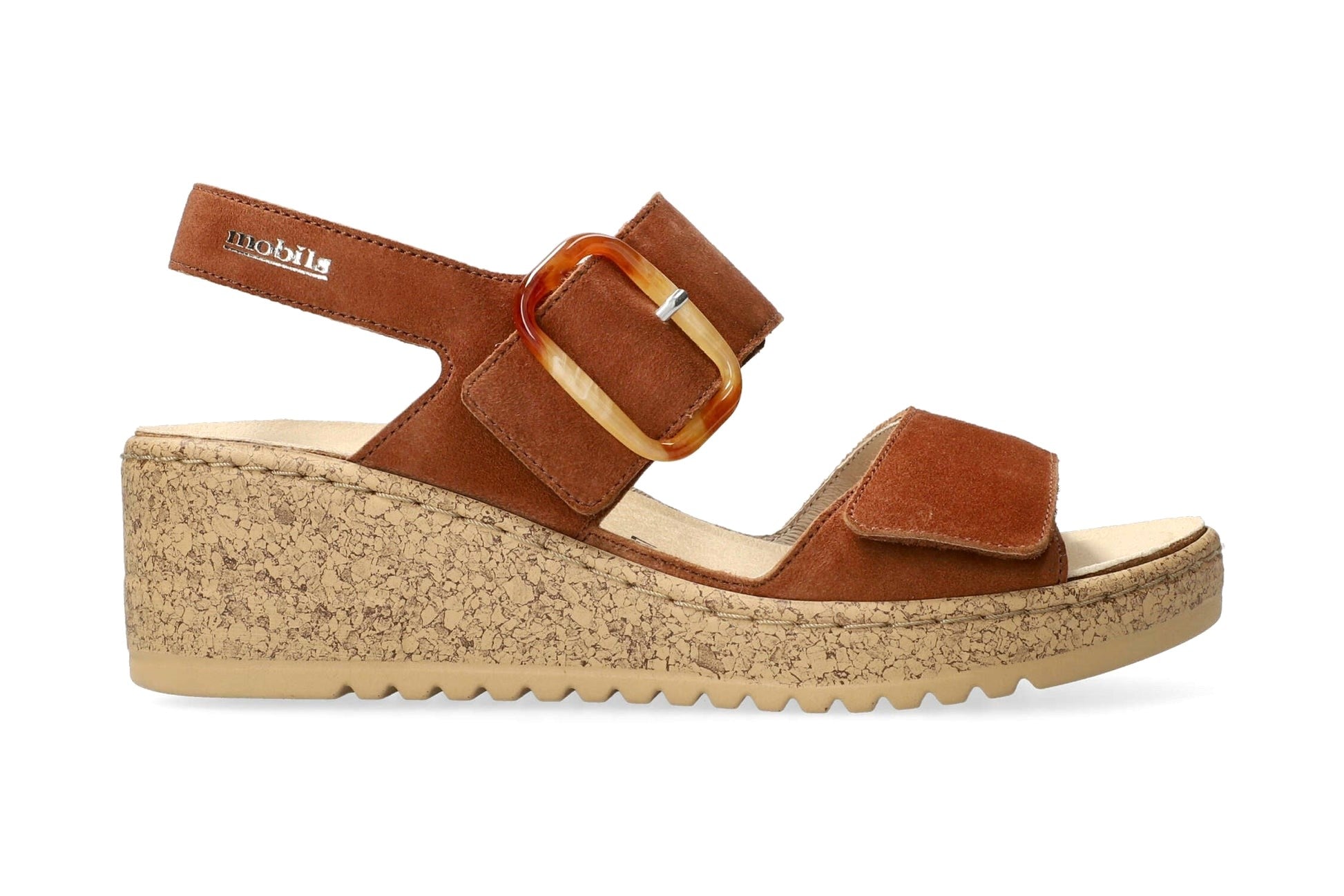 'Nasma' ergonomisk bred passform (H) sandal för kvinnor - Brun - Chaplinshoes'Nasma' sandaler med ergonomisk bred passform (H) för kvinnor - Brun Mephisto