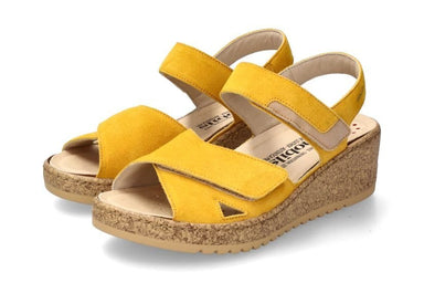 'Noor' sandalia de mujer de corte ancho (H) - amarillo - Chaplinshoes'Noor' sandalia de mujer de corte ancho (H) - amarilloMephisto
