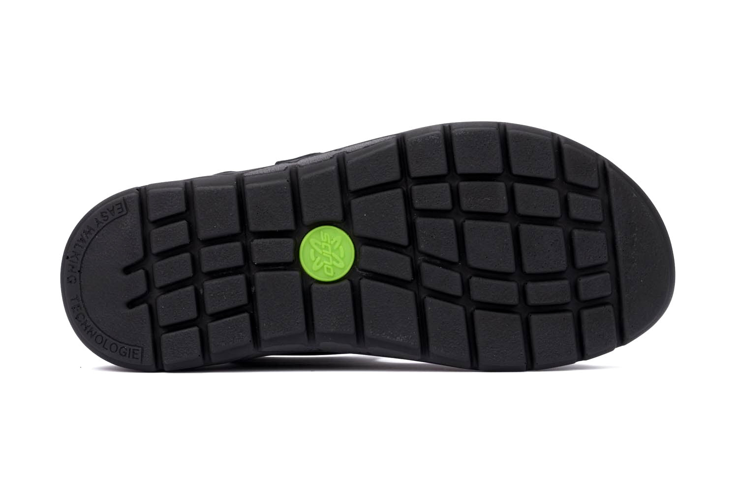 'Norine' sandal med rullende, bred pasform (H) til kvinder - sort - Chaplinshoes'Norine' damesandal med rullende bred pasform (H) - sortMephisto