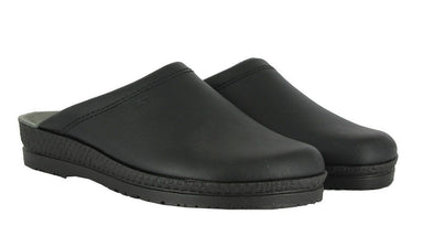 'Nuestadt' men's wide fit (H) clogs - Black - Chaplinshoes'Nuestadt' men's wide fit (H) clogs - BlackRohde