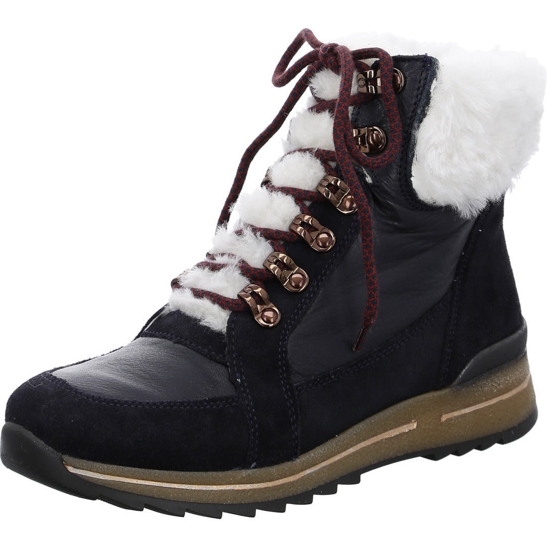 'Osaka' women's warmlined wide fit (H) boot - Blue - Chaplinshoes'Osaka' women's warmlined wide fit (H) boot - BlueAra