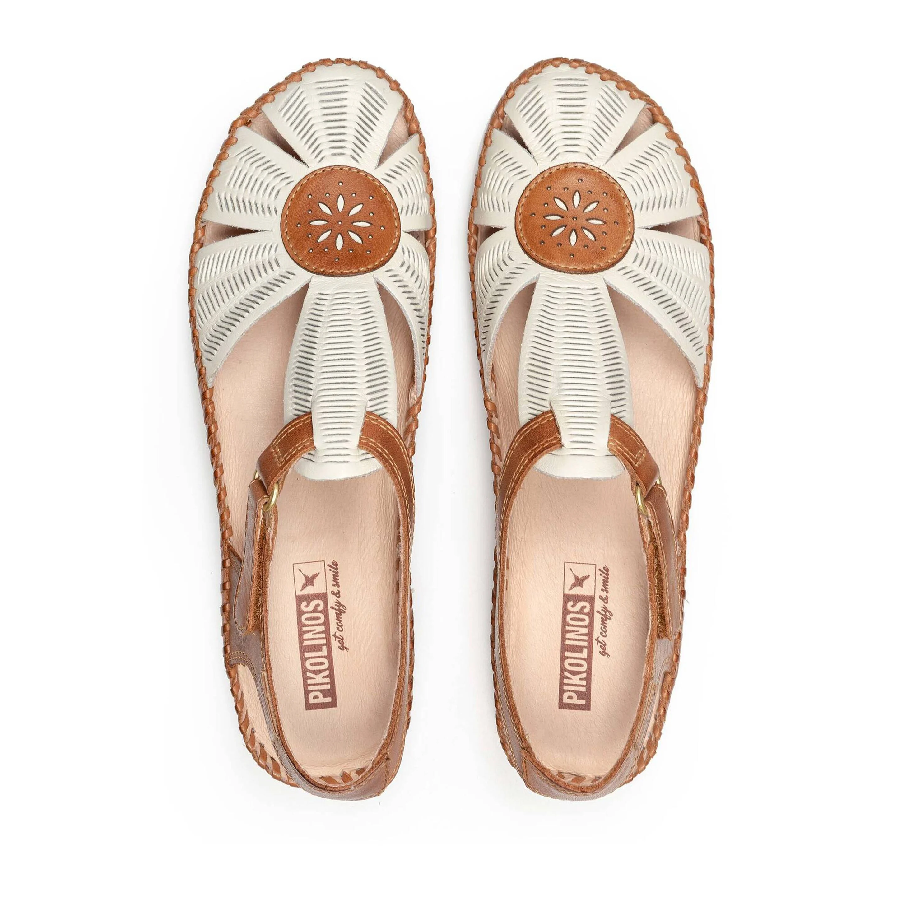 Sandale femme 'Vallarta' - Mélange blanc cassé