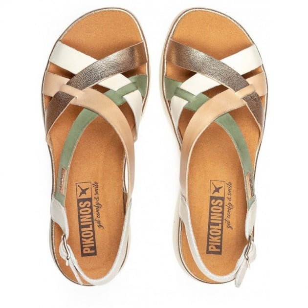 Sandalo da donna 'Palma' - mix bianco - ChaplinshoesSandalo da donna 'Palma' - mix biancoPikolinos