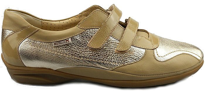 'PARNEL' women's double strap sneaker - taupe silver - Chaplinshoes'PARNEL' women's double strap sneaker - taupe silverMephisto