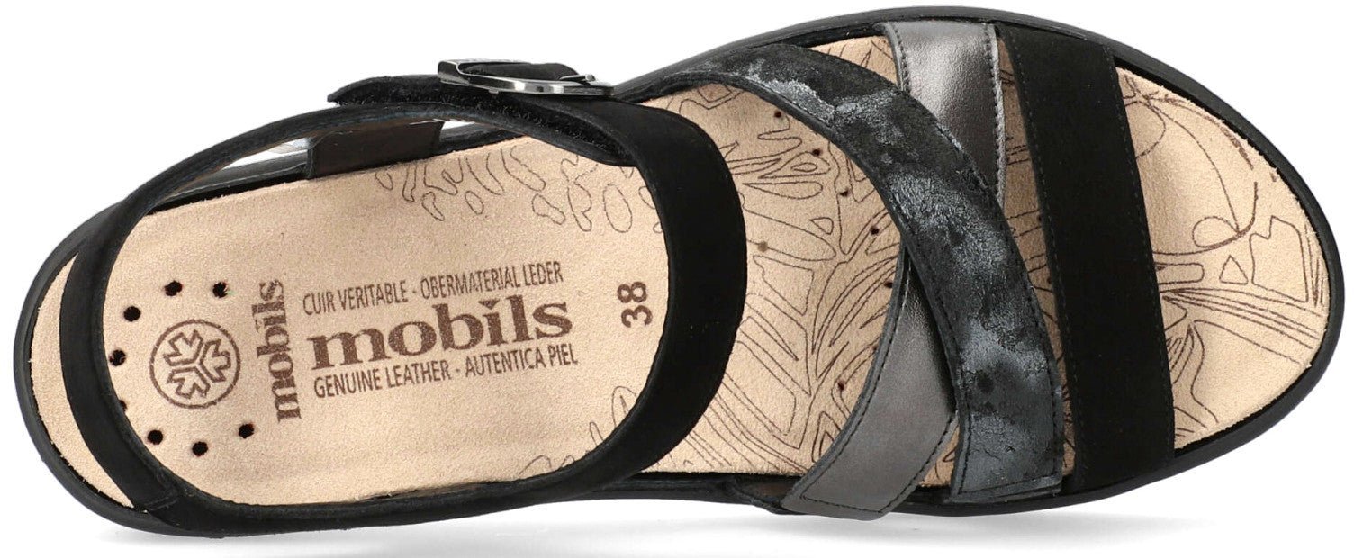 'Pietra' women's ergonomic wide fit (H) sandal - black - Chaplinshoes'Pietra' women's ergonomic wide fit (H) sandal - blackMephisto