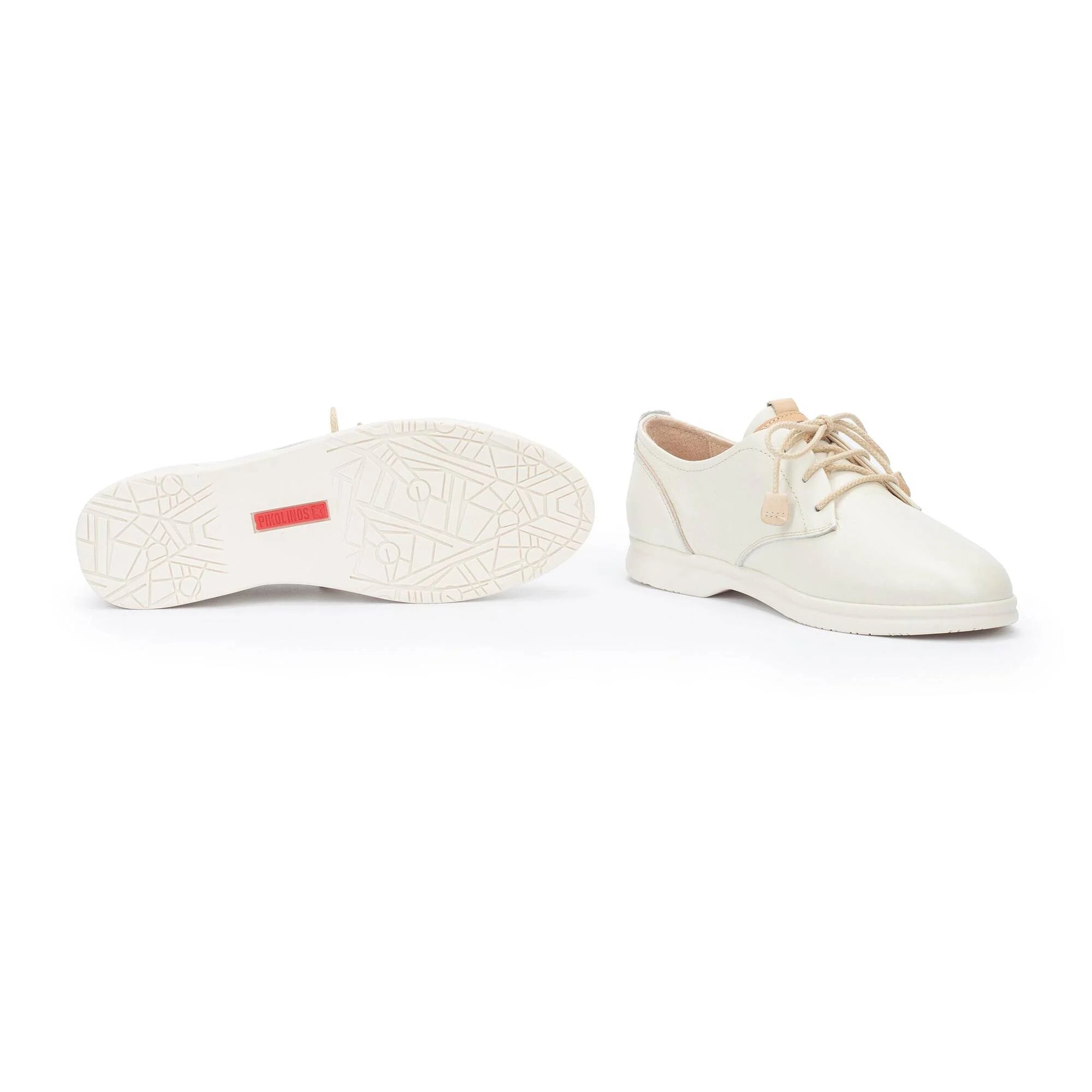 Sehr weicher Damen-Schnürschuh 'Gandia' - gebrochenes Weiß