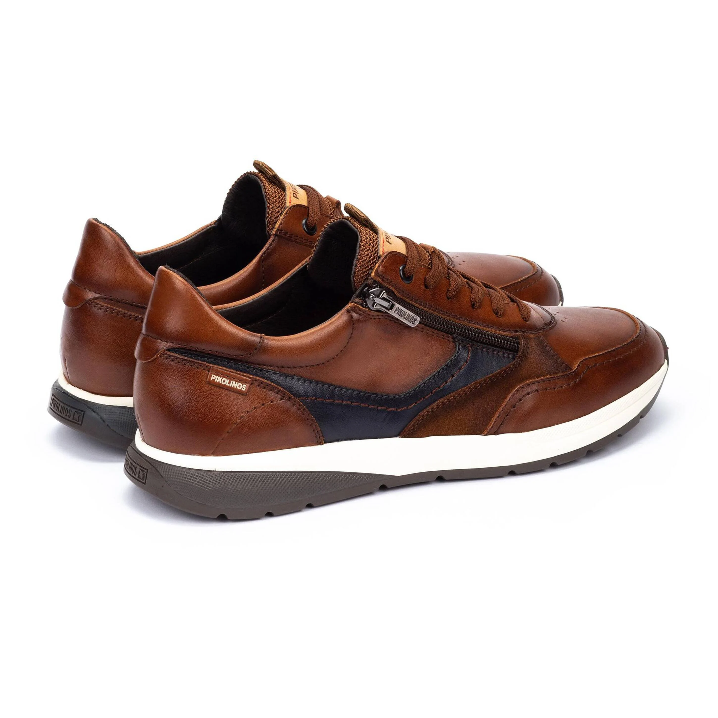 'Getafe' men's lace-sip sneaker shoe - Brown