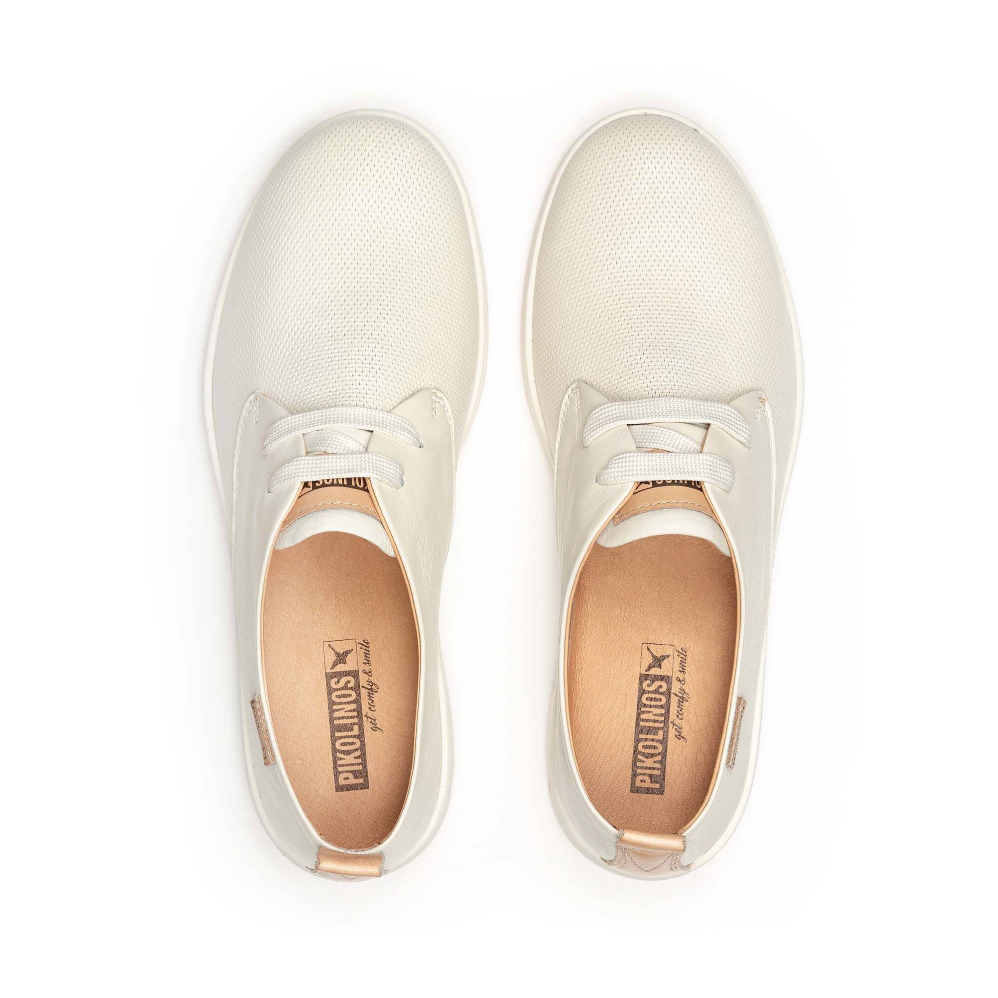 Dames veterschoenen 'Madrid' - gebroken wit