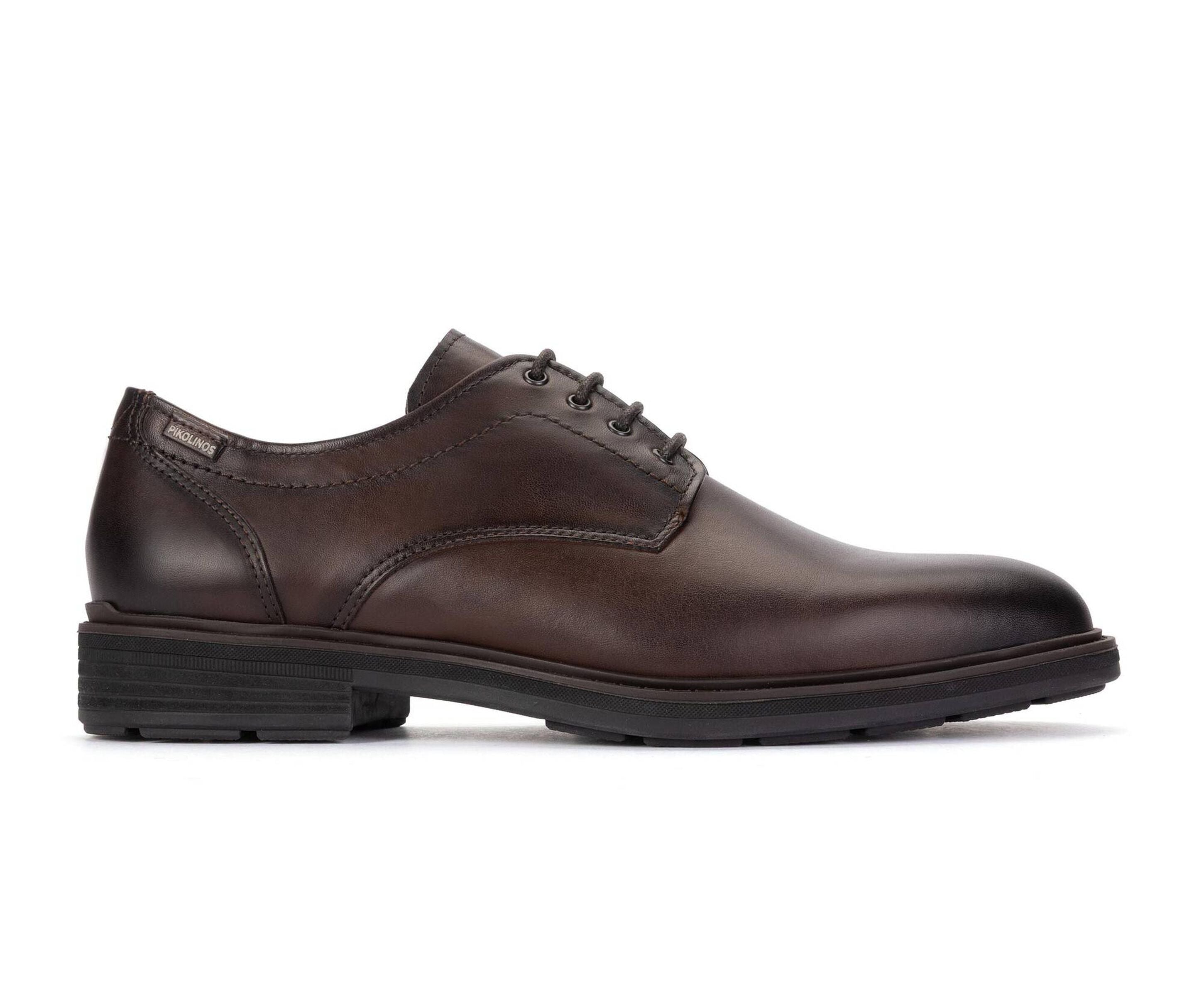 'Pamplona' men's leather lace-up shoe - brown