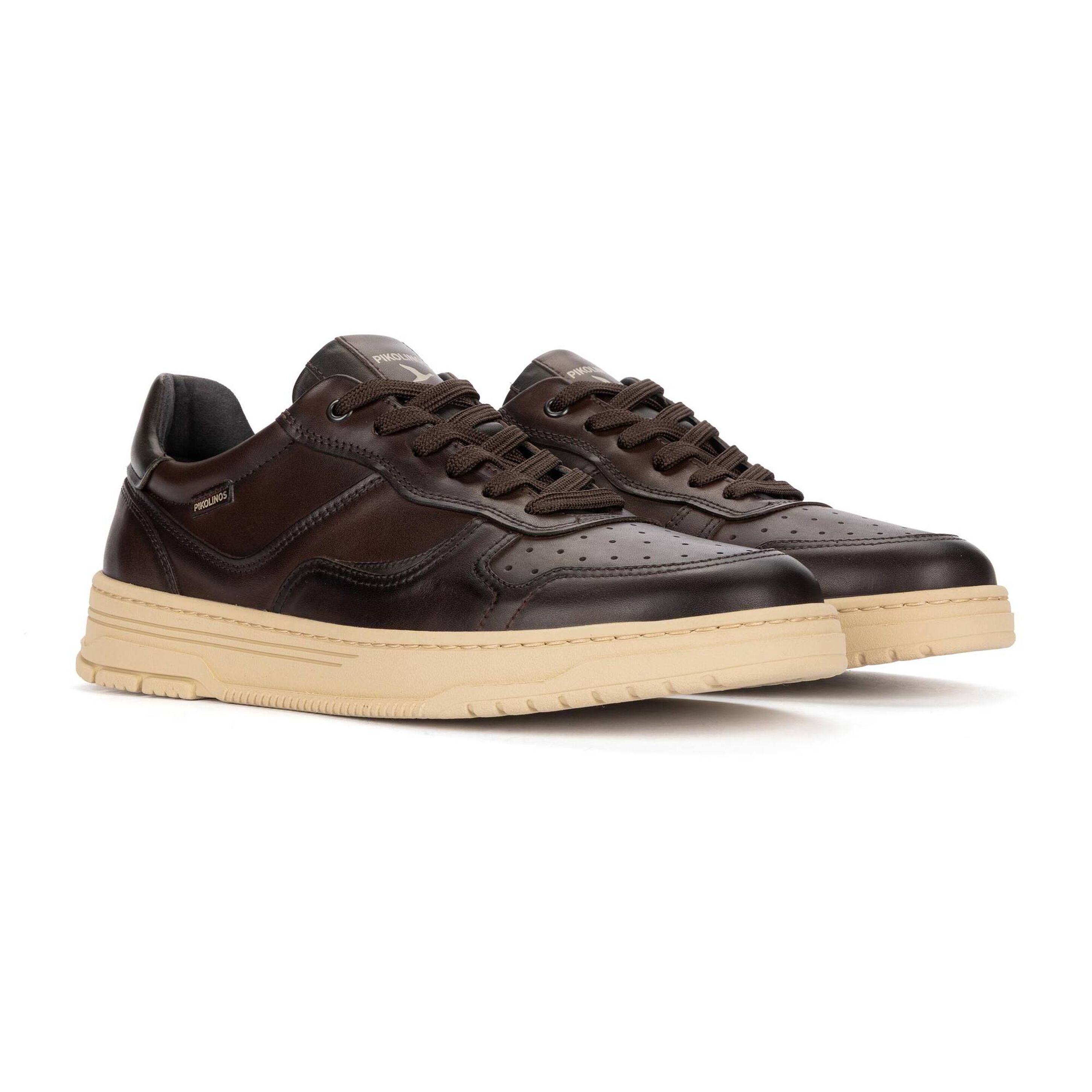 Sneaker en cuir pour homme 'Salinas' - marron