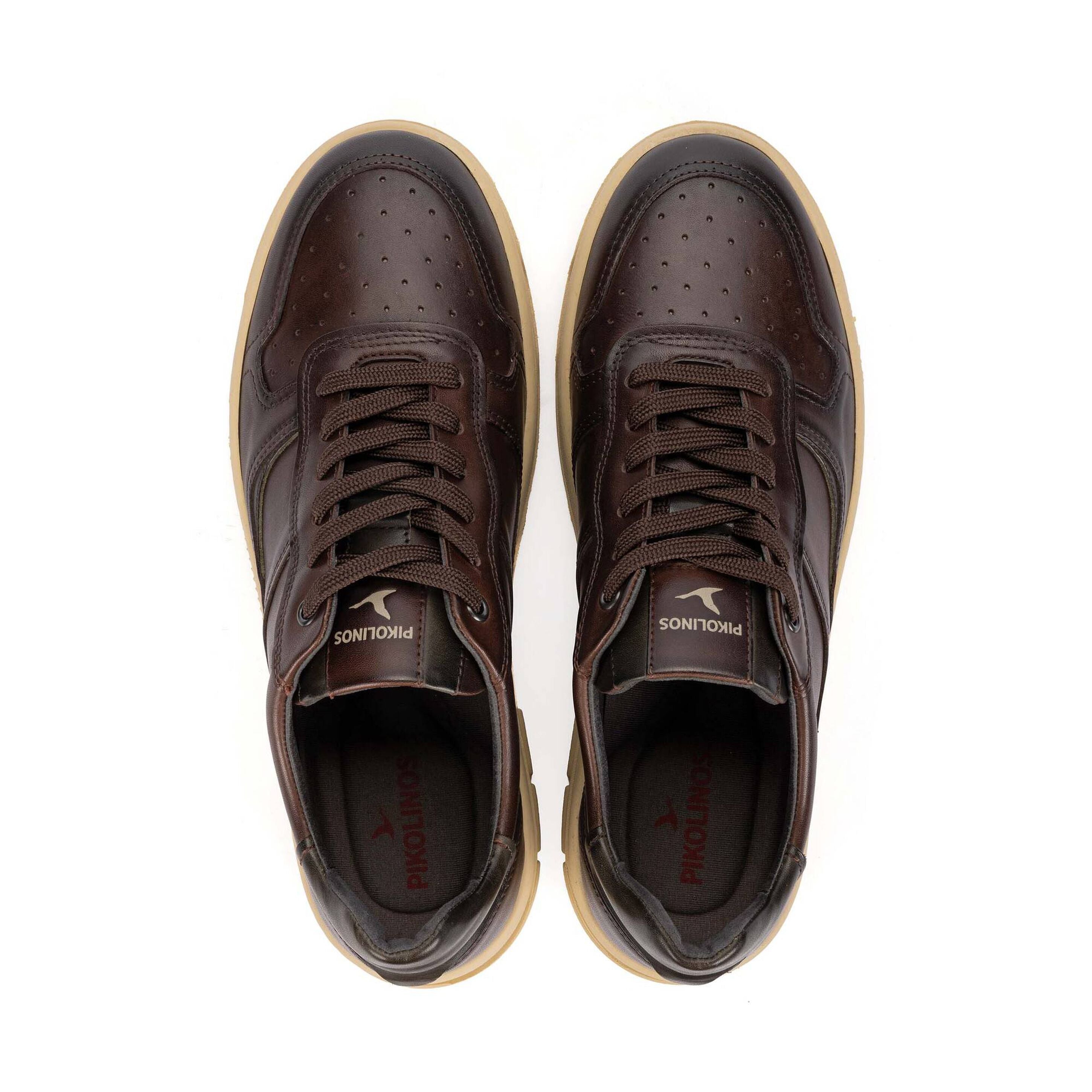 Sneaker en cuir pour homme 'Salinas' - marron