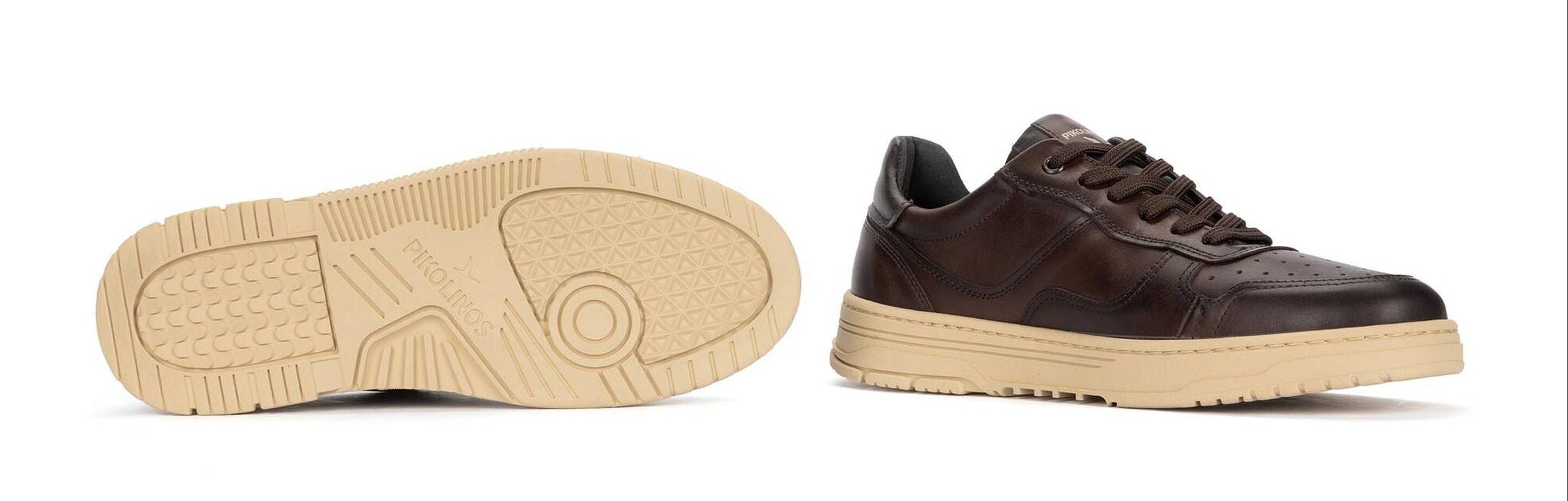 Sneaker en cuir pour homme 'Salinas' - marron