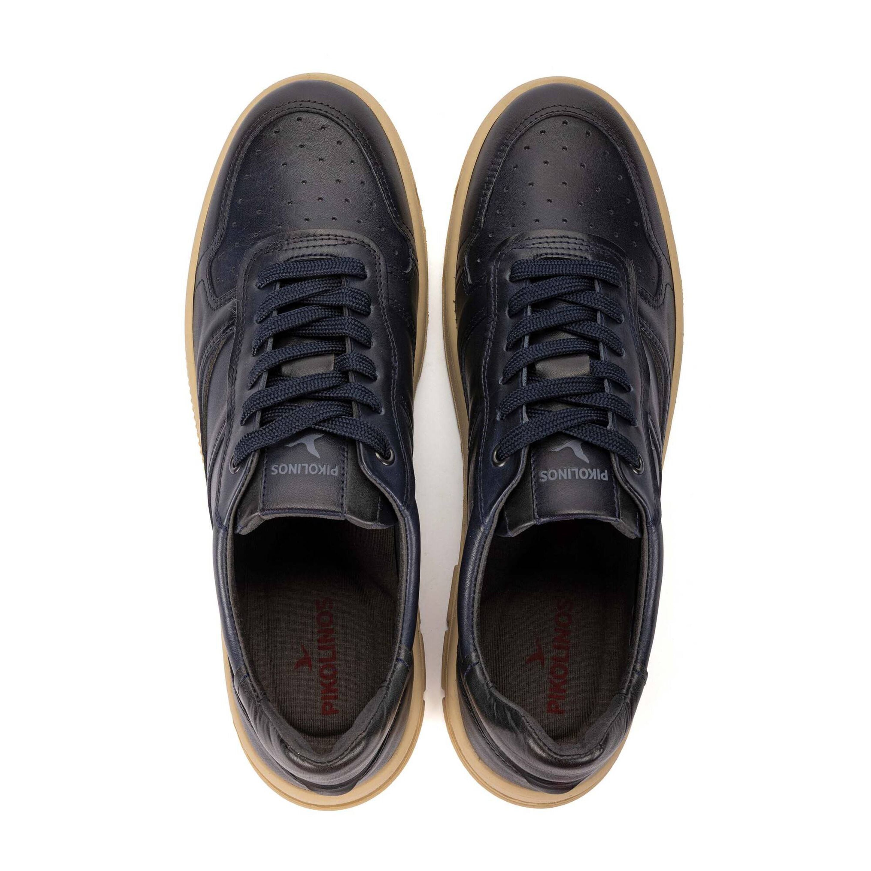 Sneaker en cuir pour homme 'Salinas' - bleu foncé