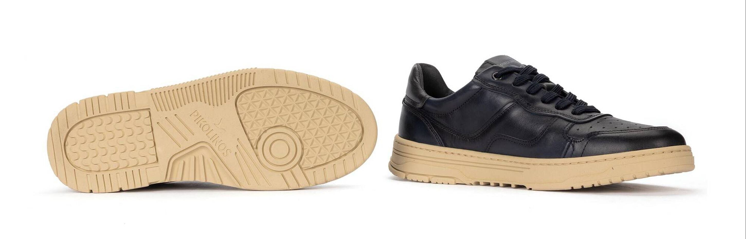 Sneaker en cuir pour homme 'Salinas' - bleu foncé