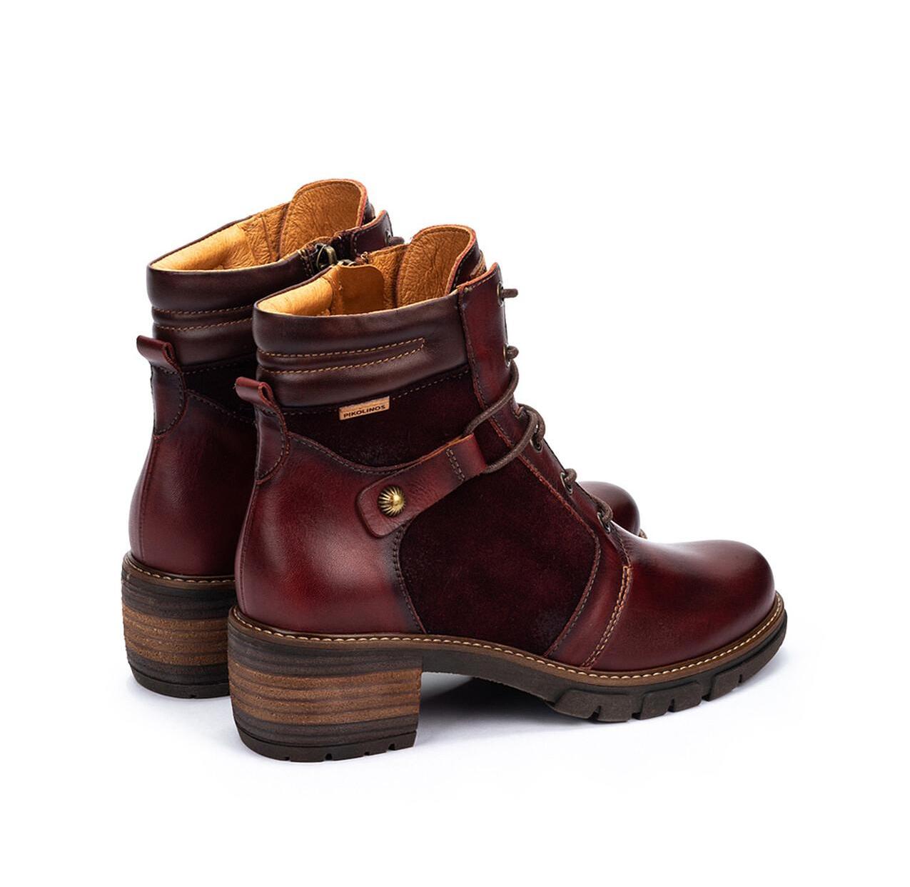 Dameslaars met veterrits 'San Sebastia' - Rood