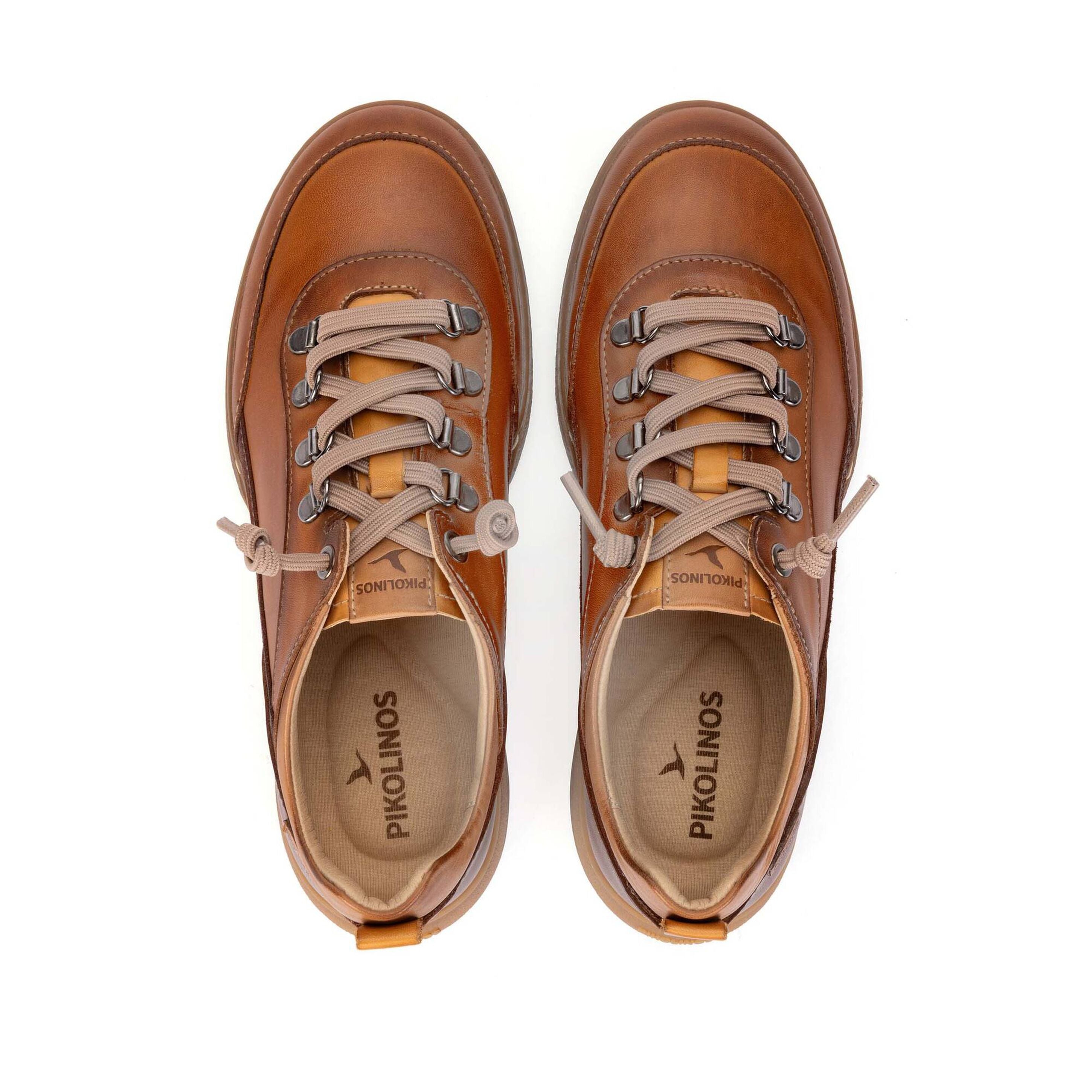 'Viana' women's lace-up low sneaker - brown