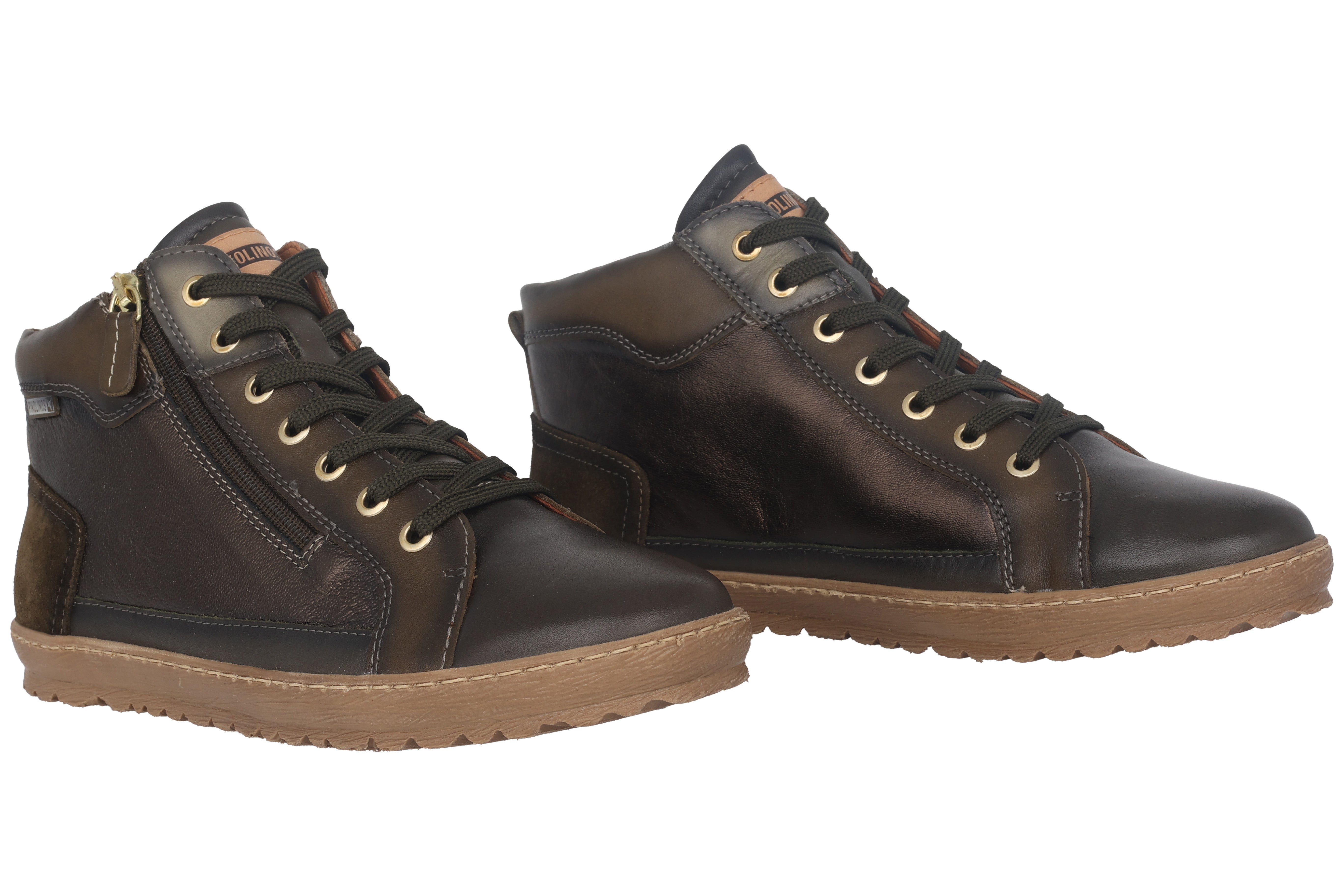 Damessneaker met veters 'Lagos' - groen