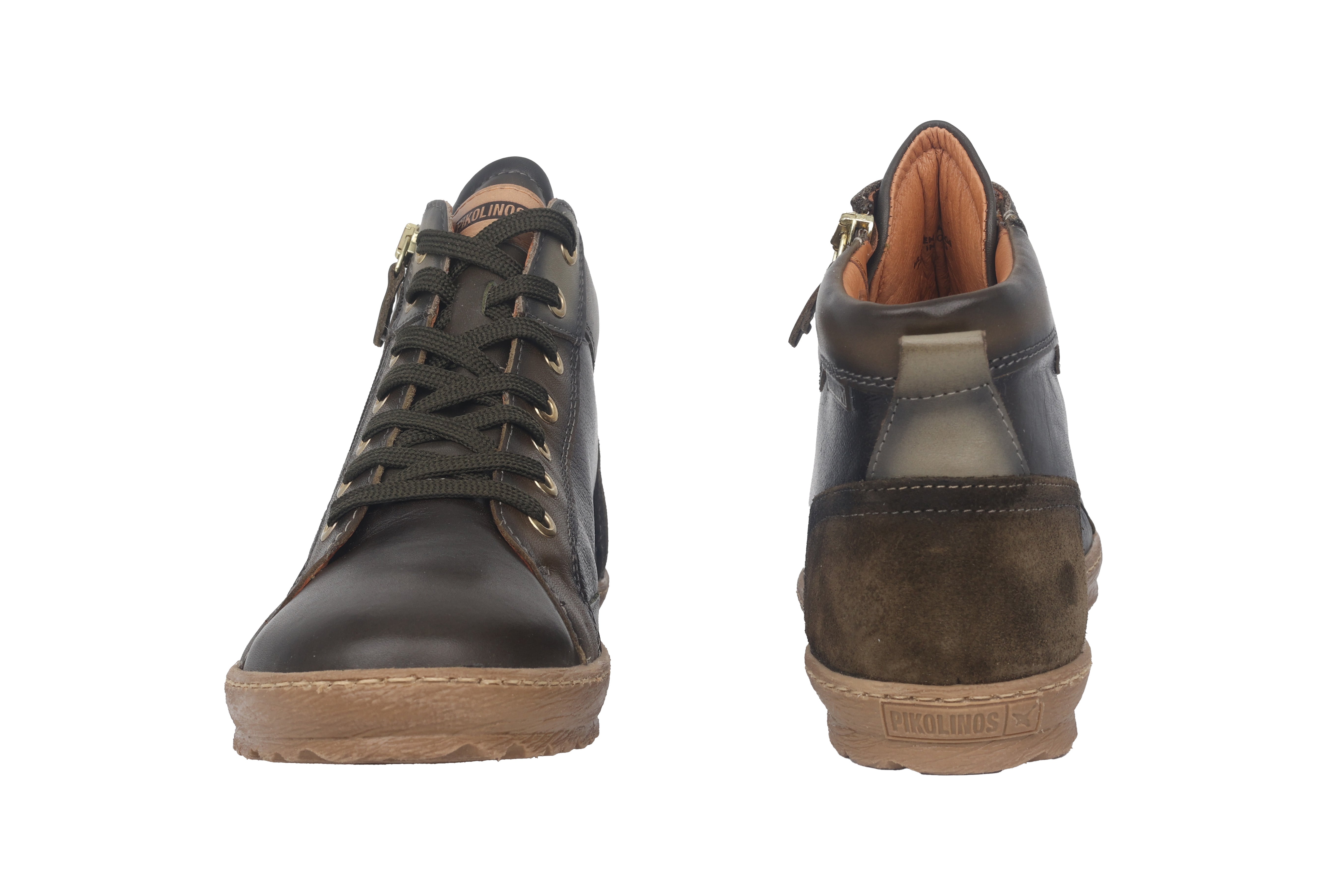 Damessneaker met veters 'Lagos' - groen