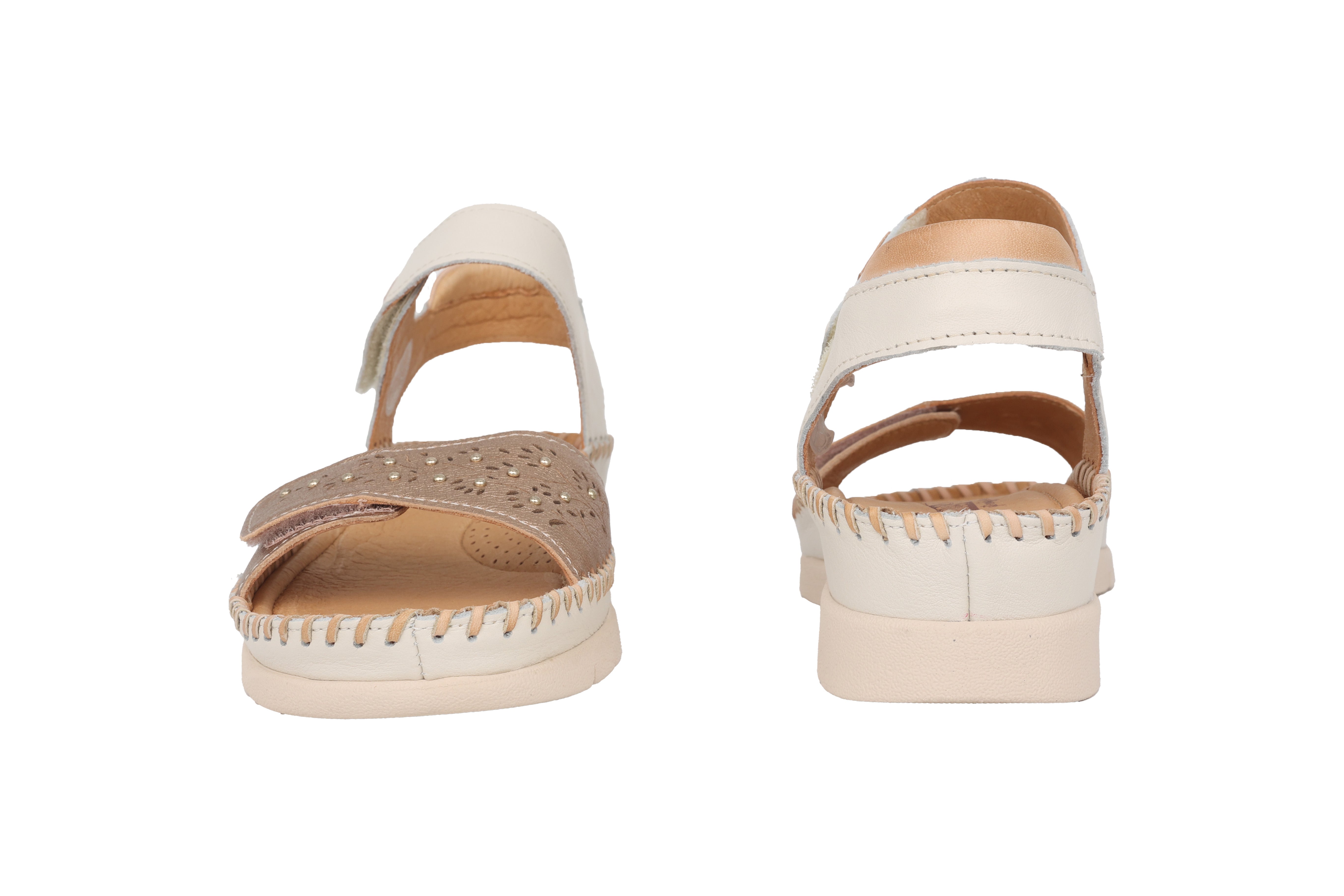 Damessandaal 'Altea' - goud wit