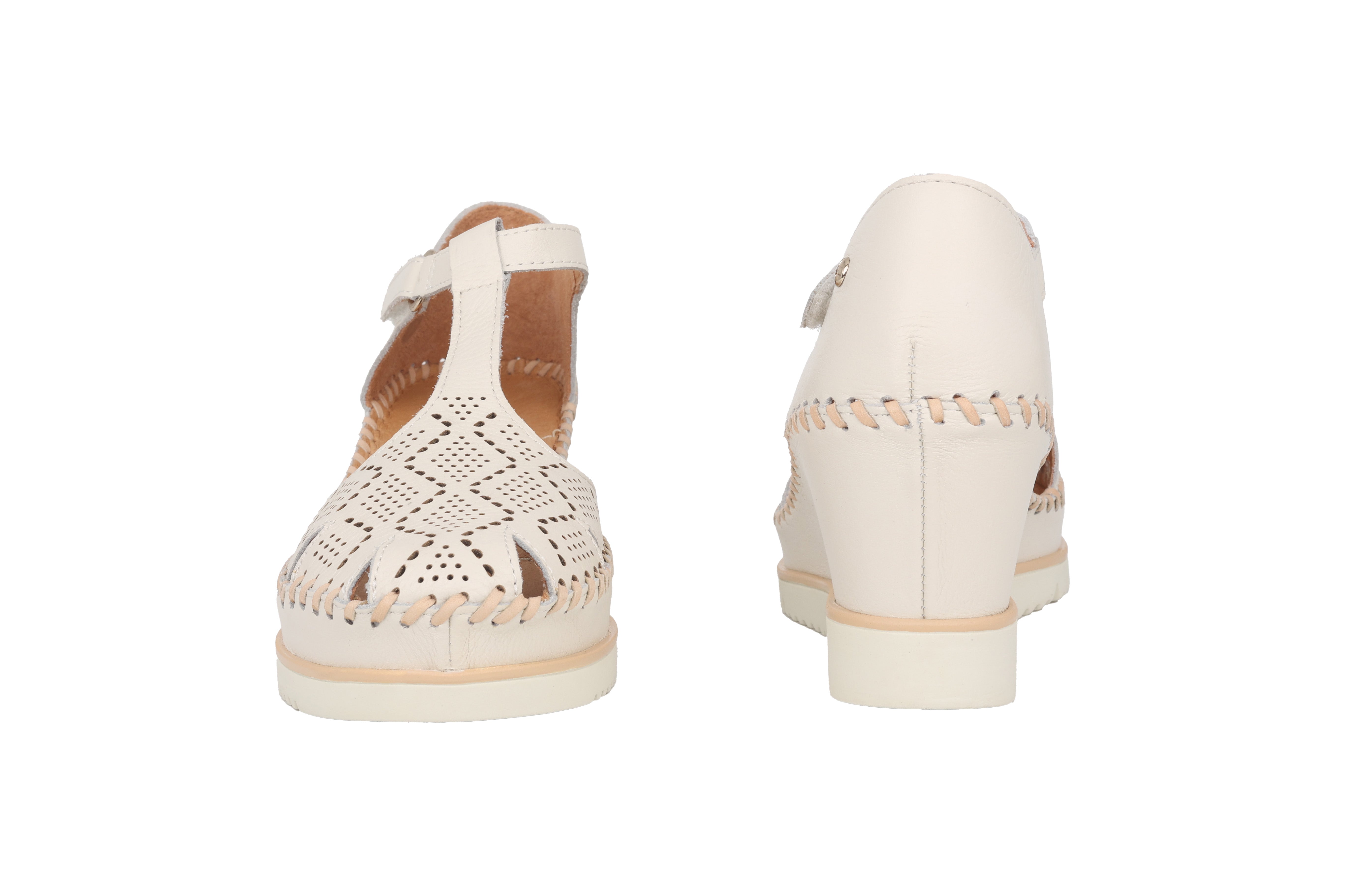 Damensandale 'Aguadulce' – gebrochenes Weiß