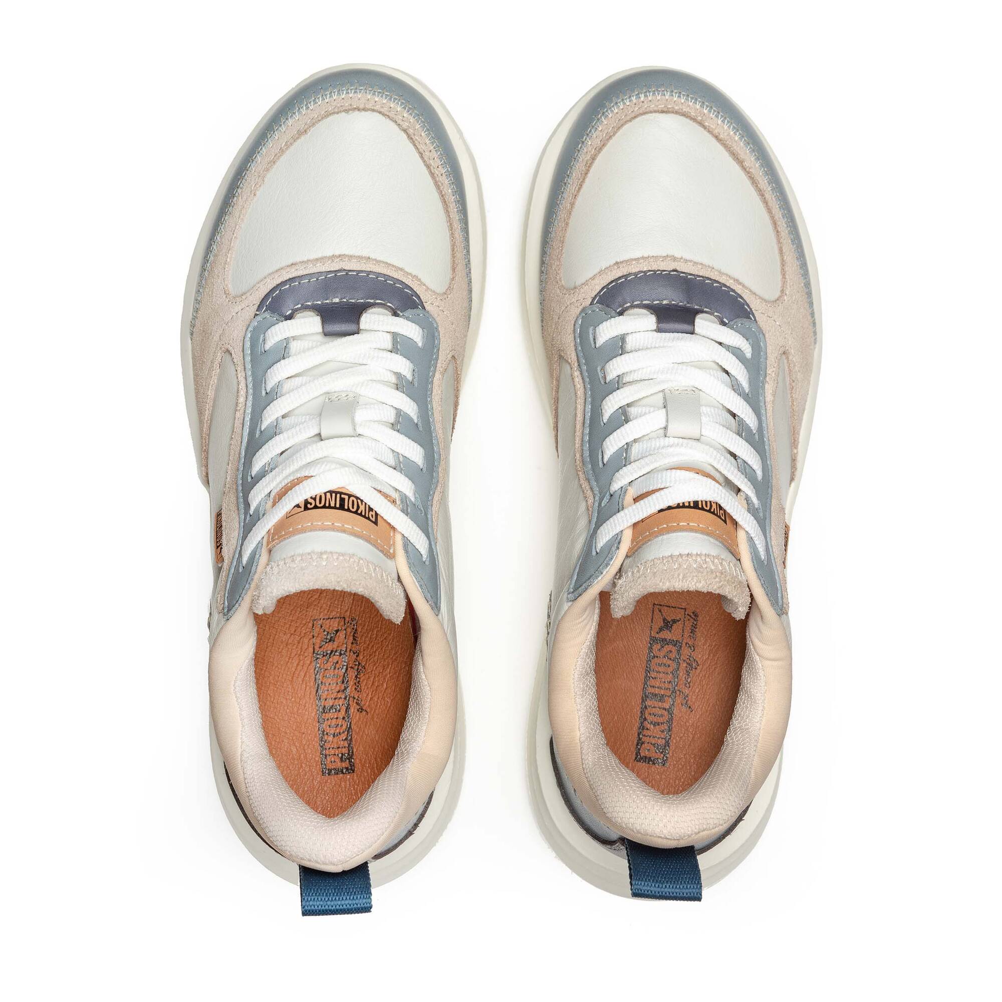 Damessneakers met veters 'Zahara' - blauw