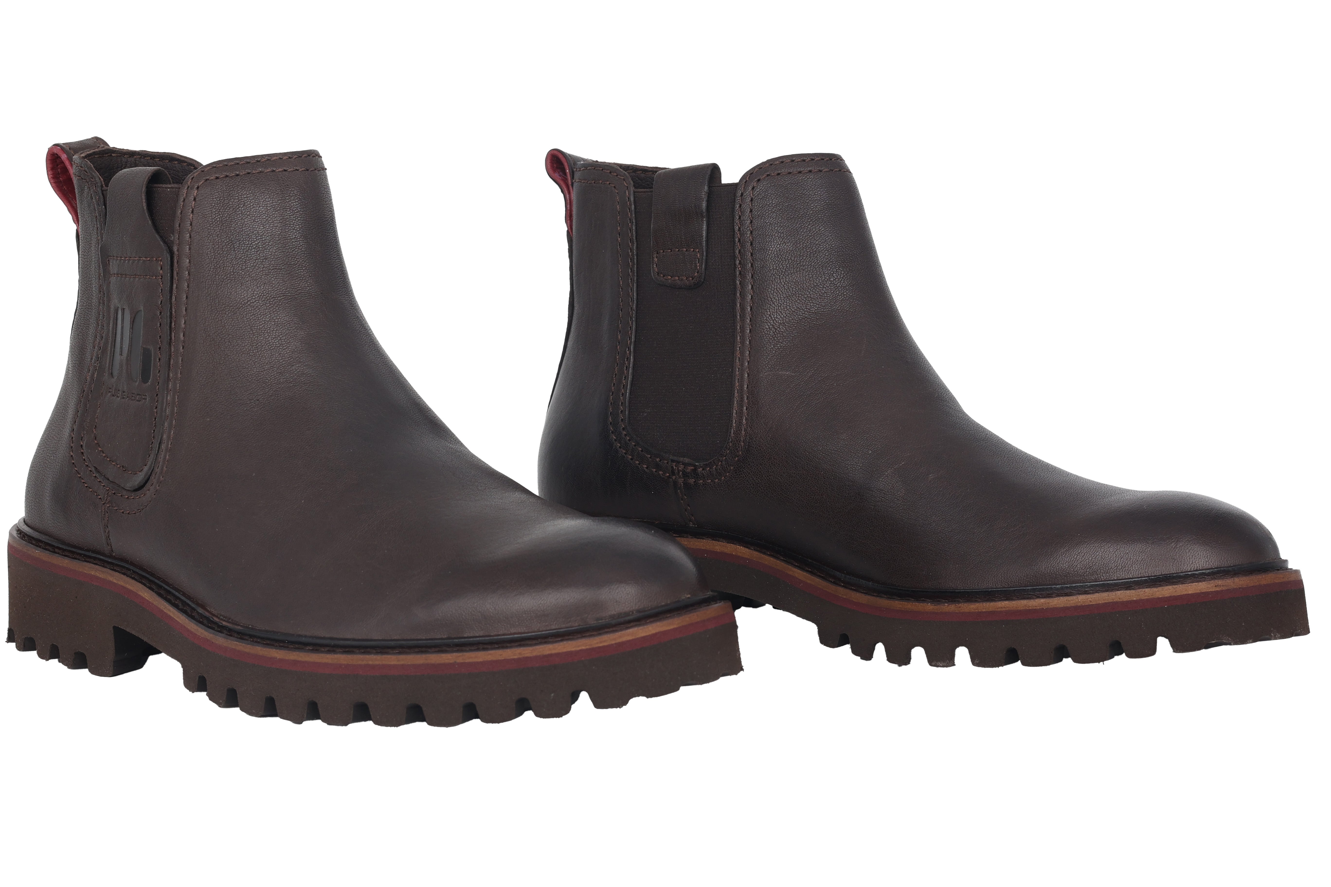 '0506.14.02' botín Chelsea para hombre - marrón oscuro