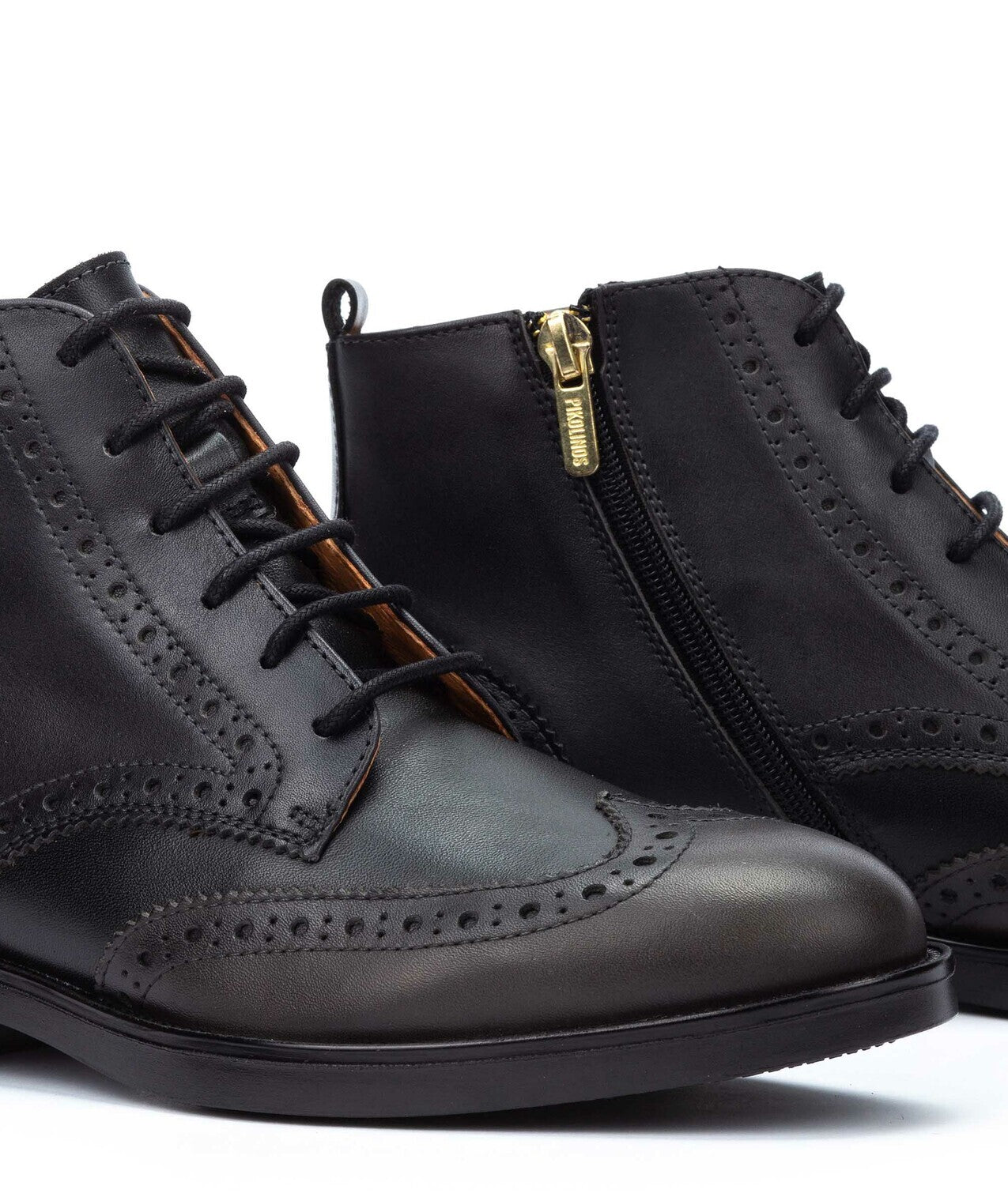 'Puertollano' women's lace - zip boot - Grey - Chaplinshoes'Puertollano' women's lace - zip boot - GreyPikolinos