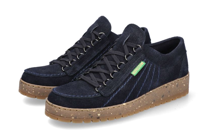 'Rainbow' heren mephisto originals veterschoen - blauw - Chaplinshoes'Rainbow' heren mephisto originals veterschoen - blauwMephisto