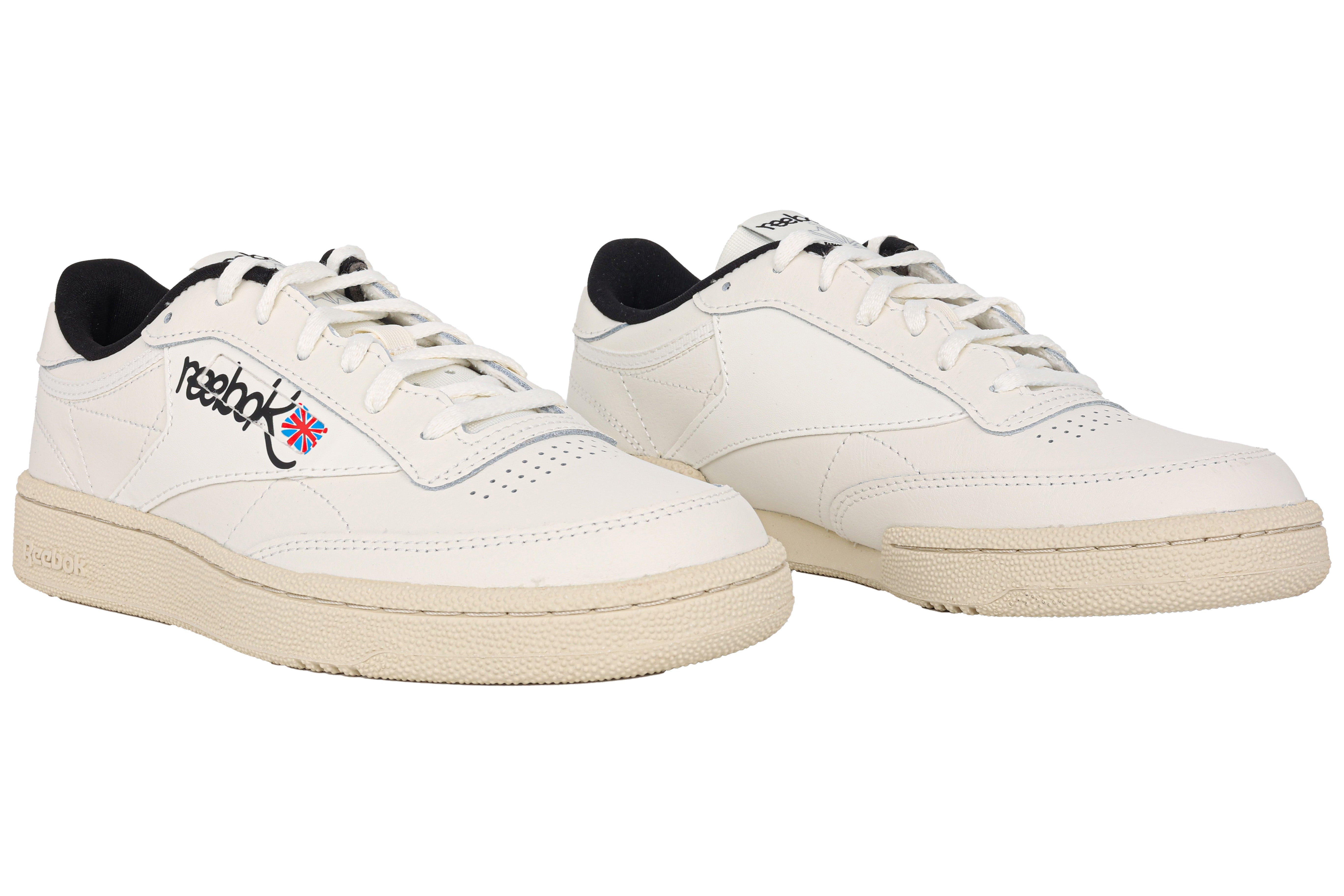 Herensneaker met veters 'Club C 85' - Wit
