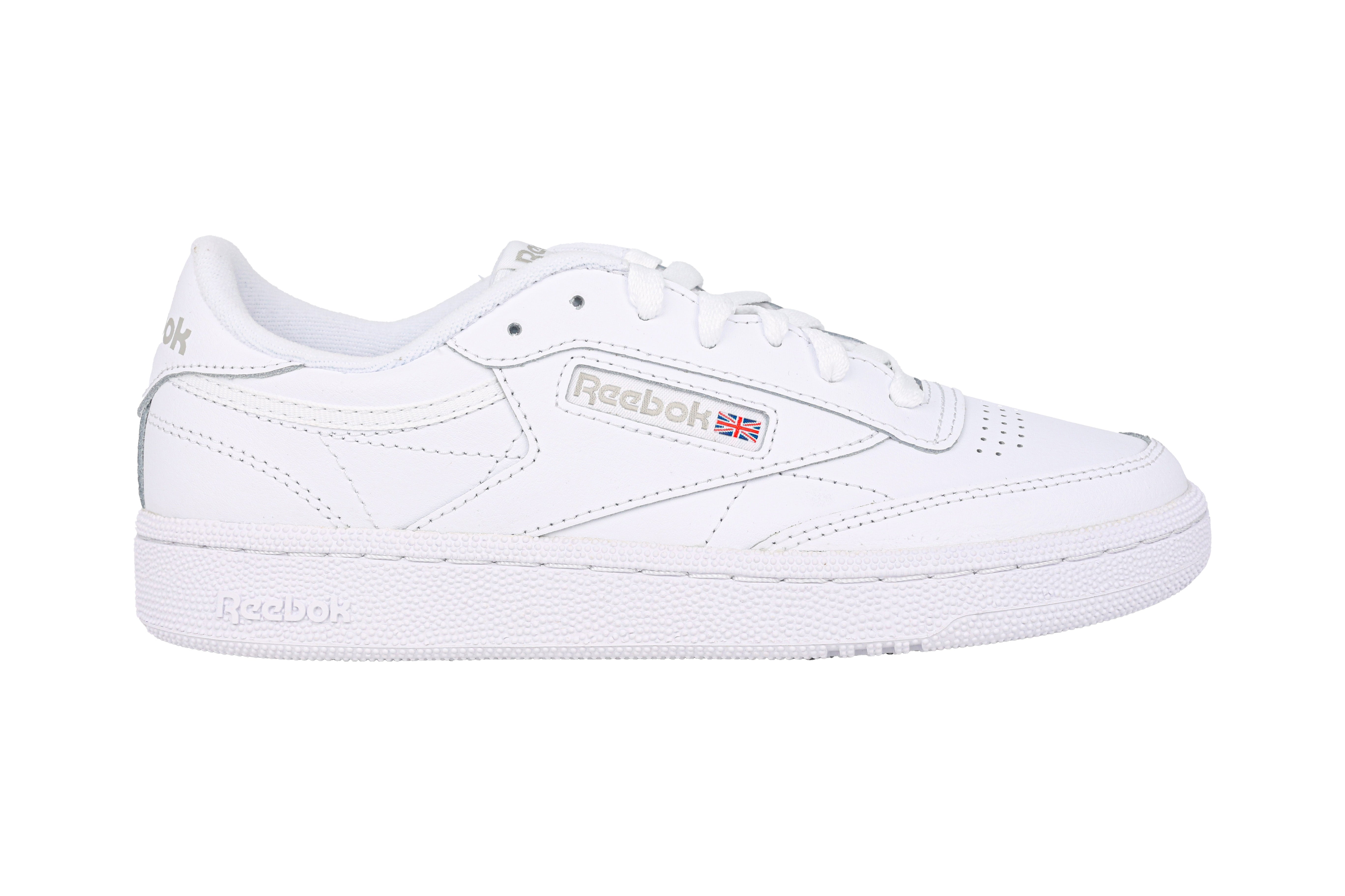 Damessneaker met veters 'Club C 85' - Wit