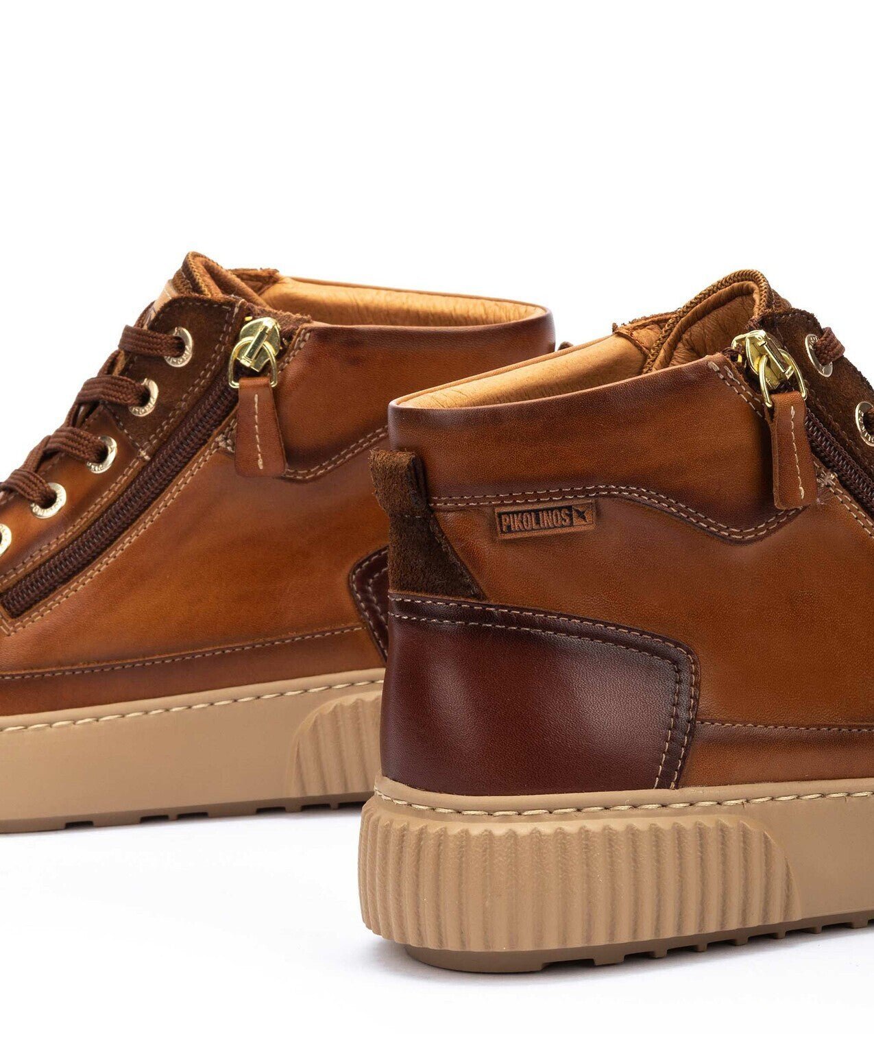 'Riells' women's lace - zip sneaker boot - Brown - Chaplinshoes'Riells' women's lace - zip sneaker boot - BrownPikolinos