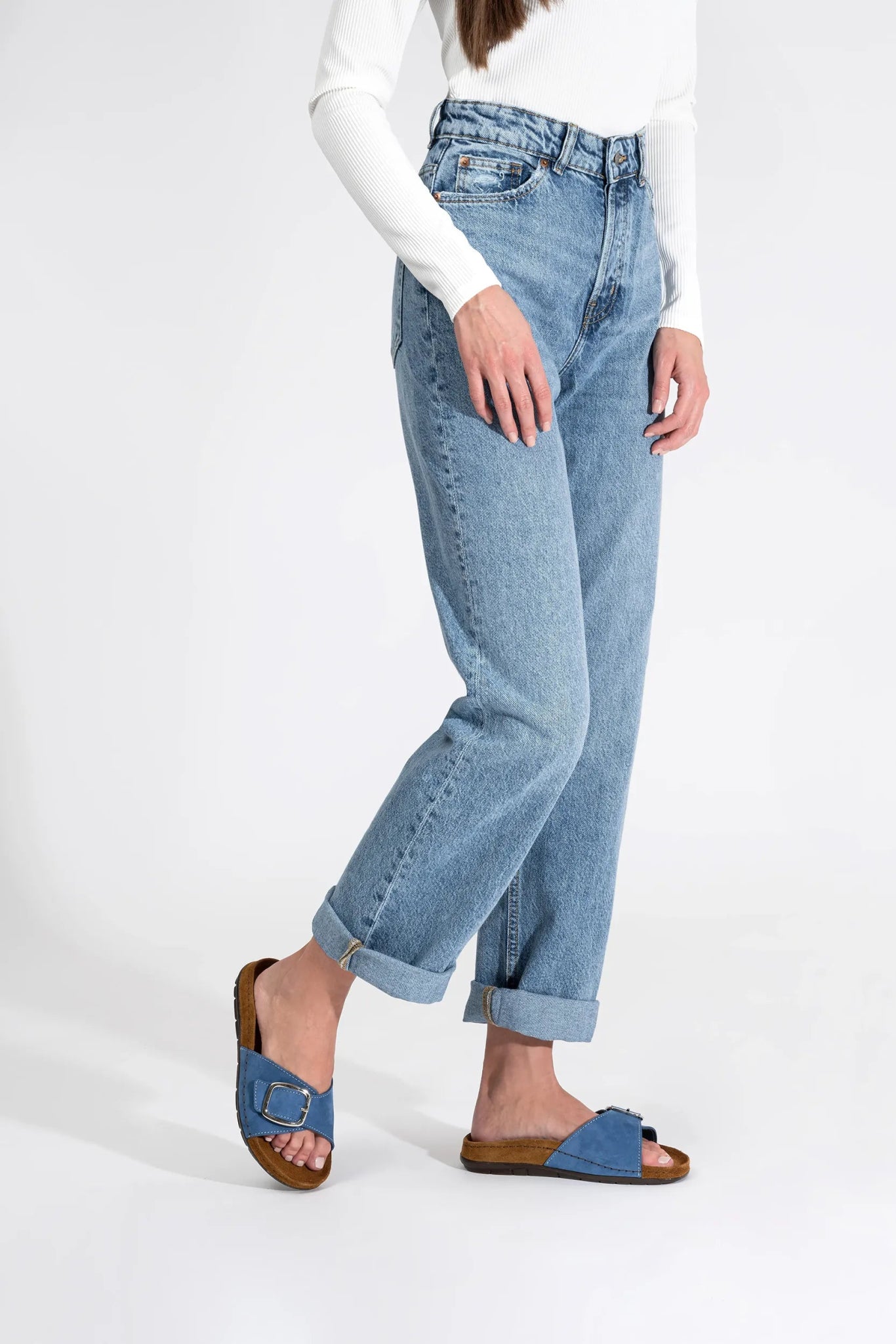 'Rodigo - D' women's slide sandal - blue - Chaplinshoes'Rodigo - D' women's slide sandal - blueRohde