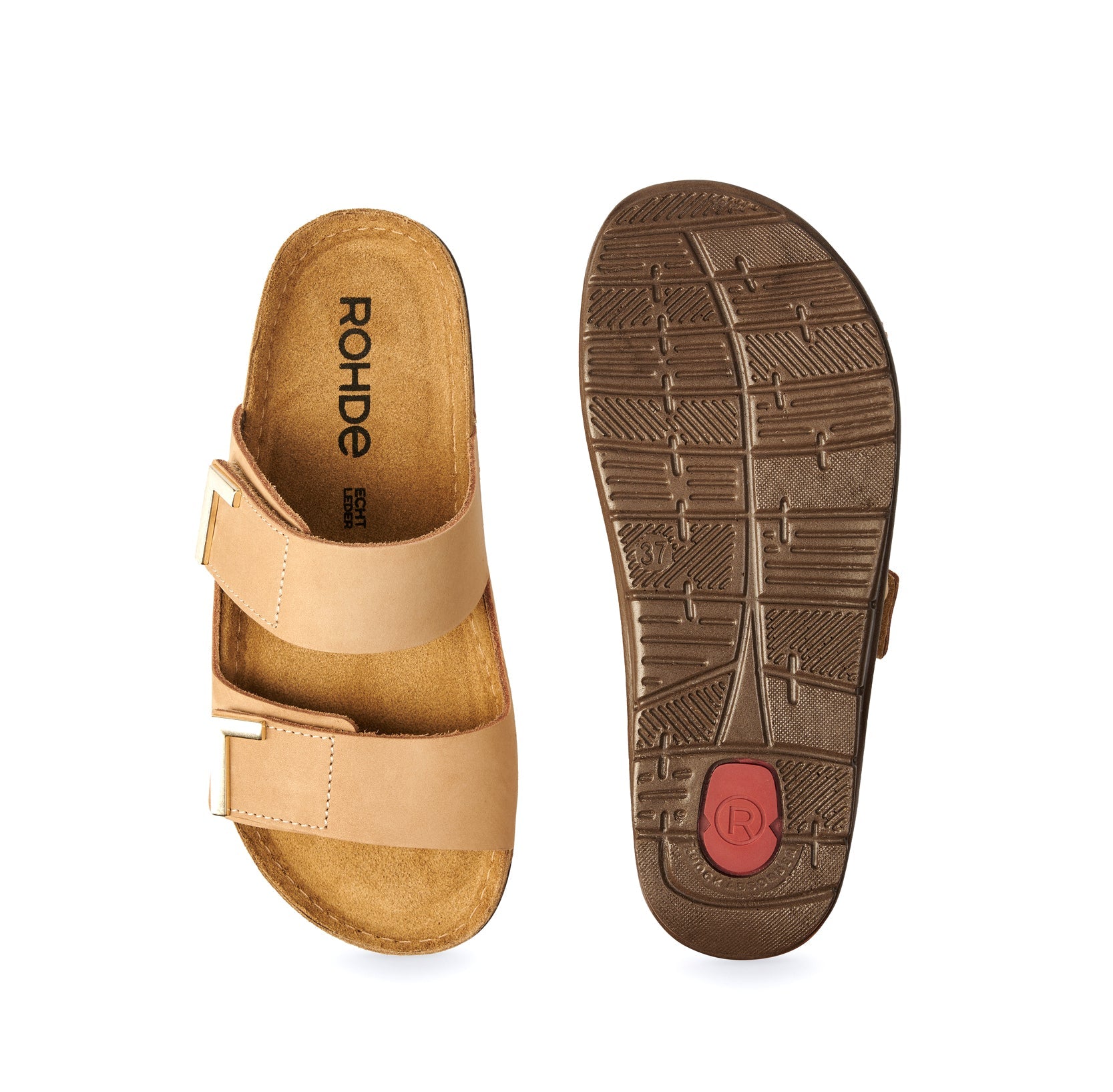 Damessandaal 'Rodigo' - Beige - ChaplinshoesDamessandaal 'Rodigo' - BeigeRohde