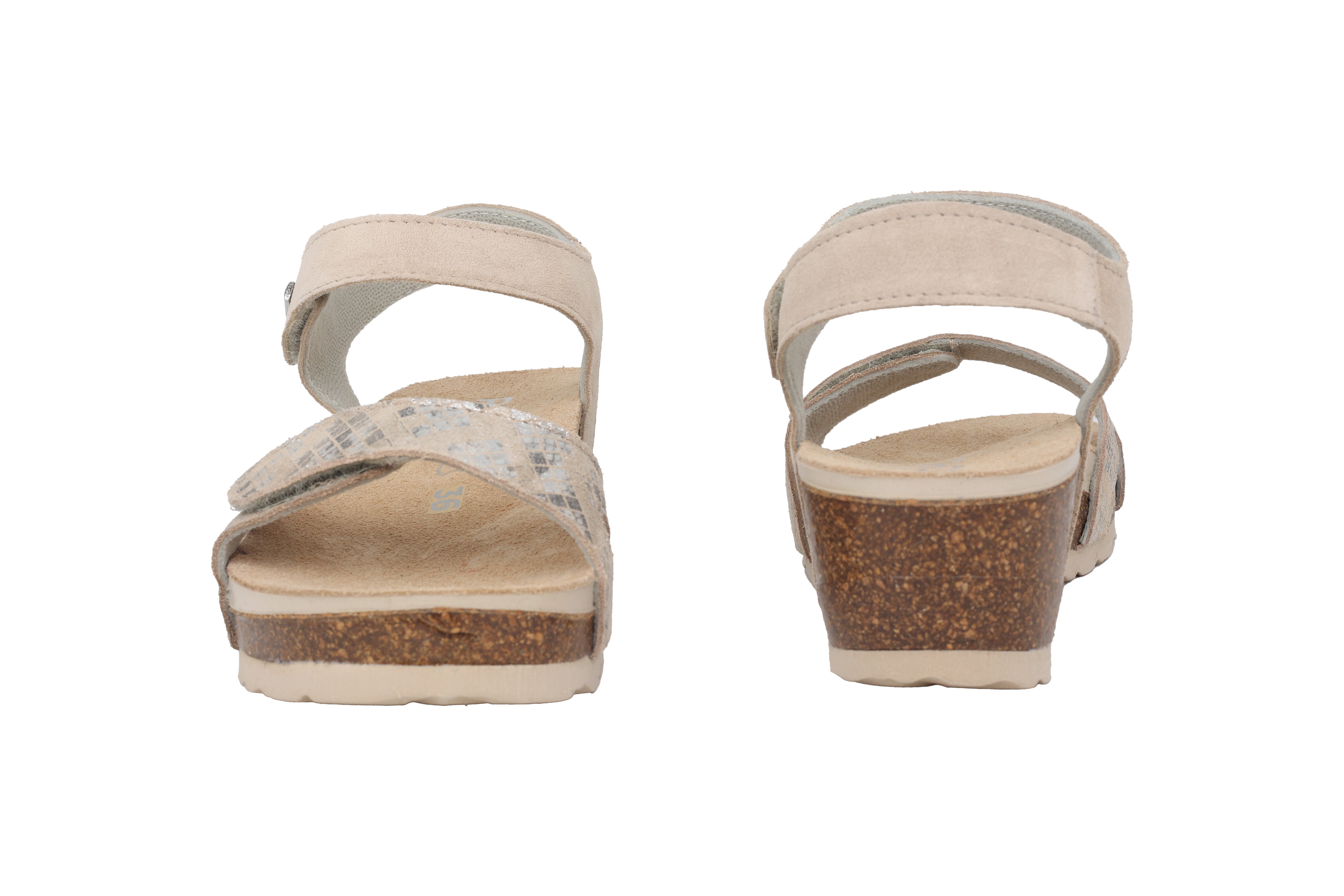 Damensandale 'Elba' - Beige