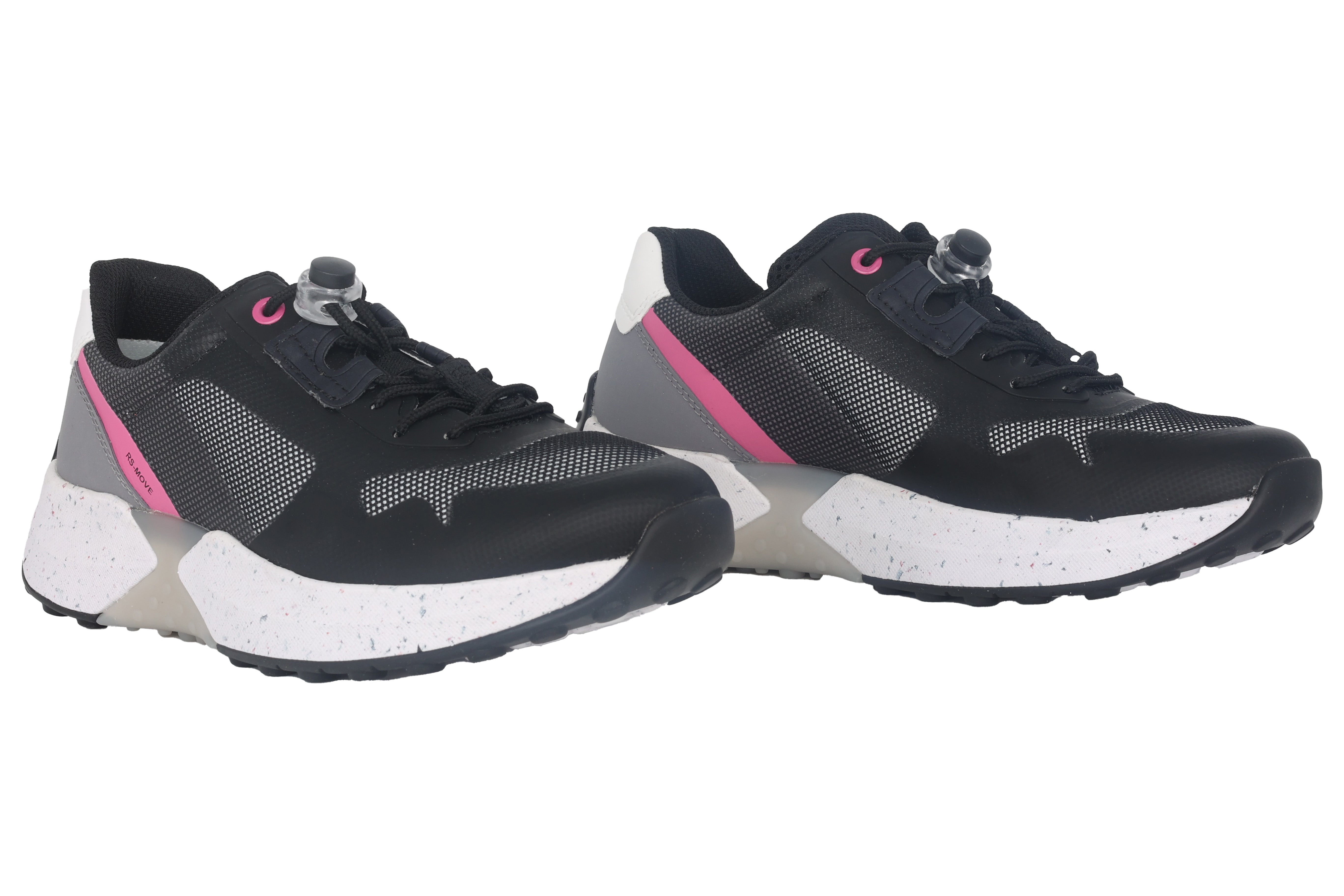 Rollende damessneaker '26.995.27' - Zwart