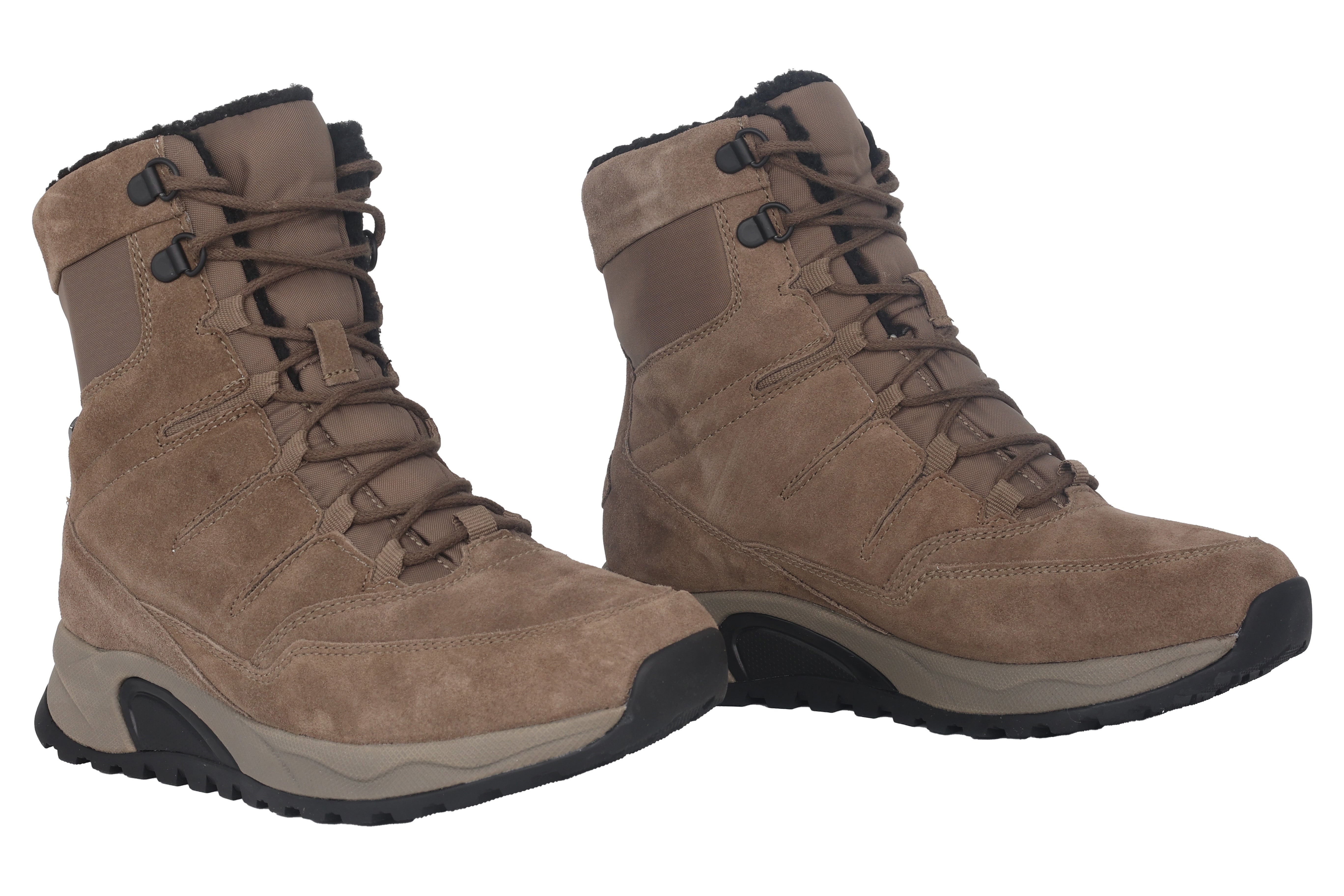 '76.807.30' vattentät varmfodrad rullkänga för dam - Brun