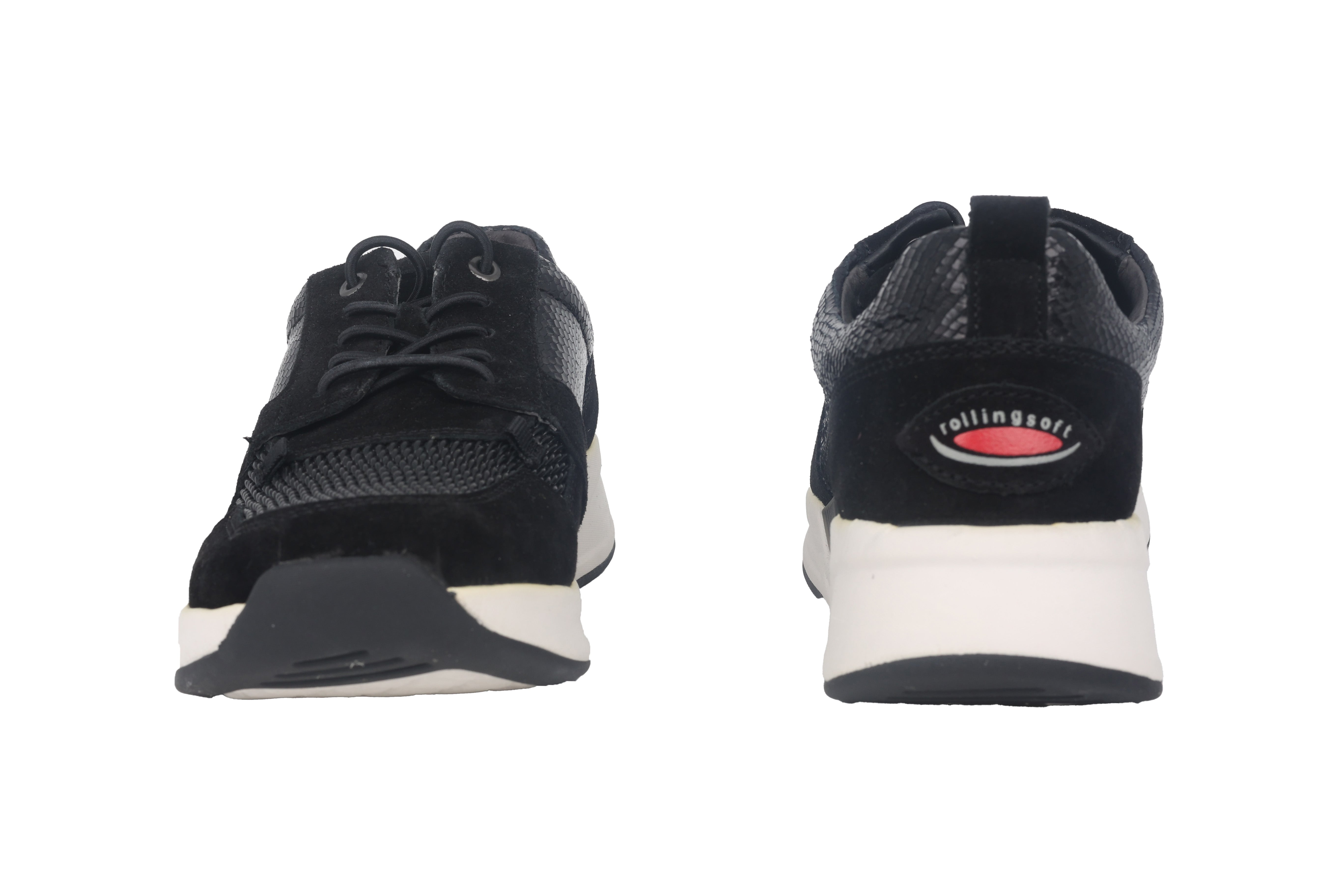 '96.955.83' rollende damessneaker - Zwart