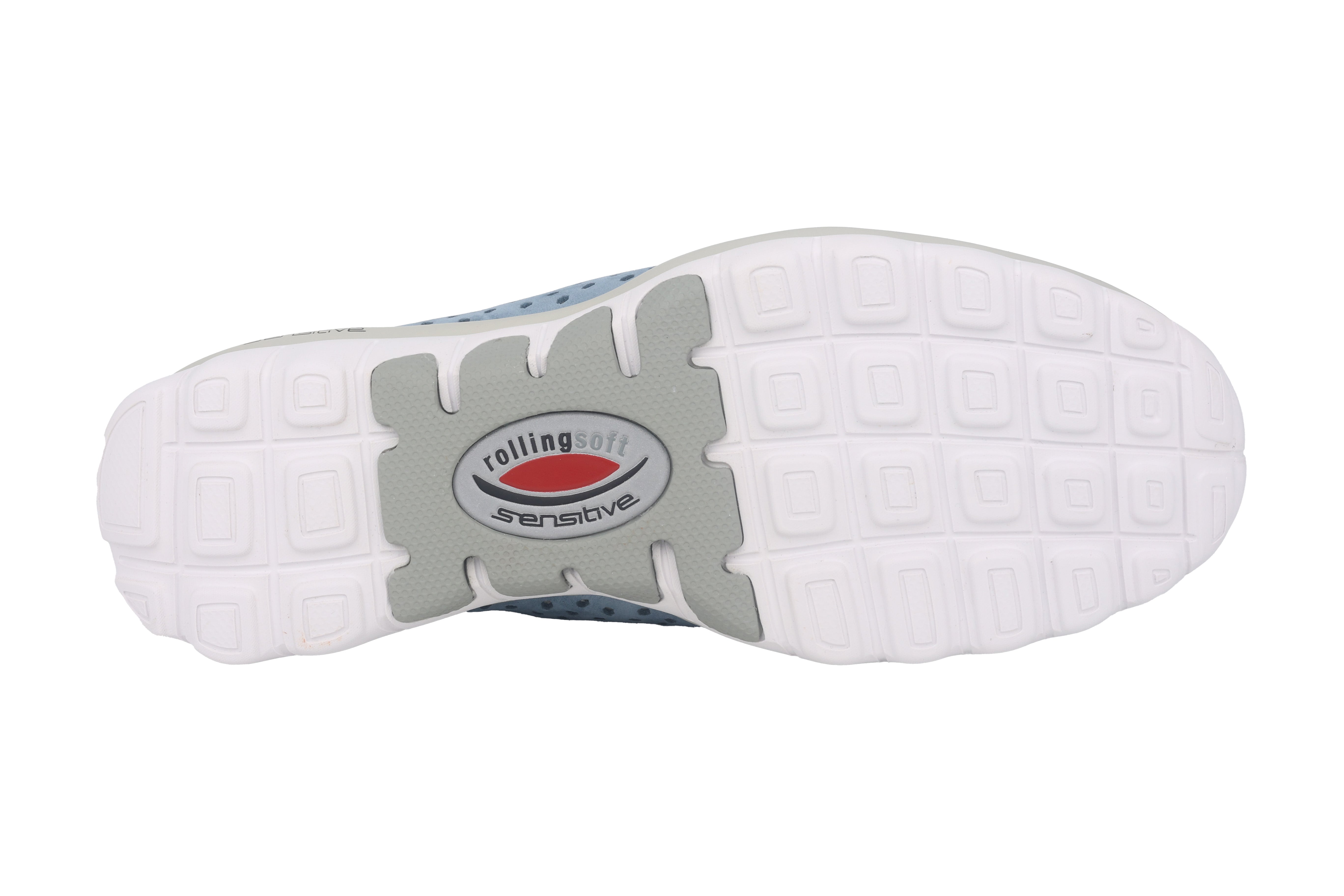 Damskie, perforowane, chodzące buty na kółkach na lato „66.967.26” – niebieskie