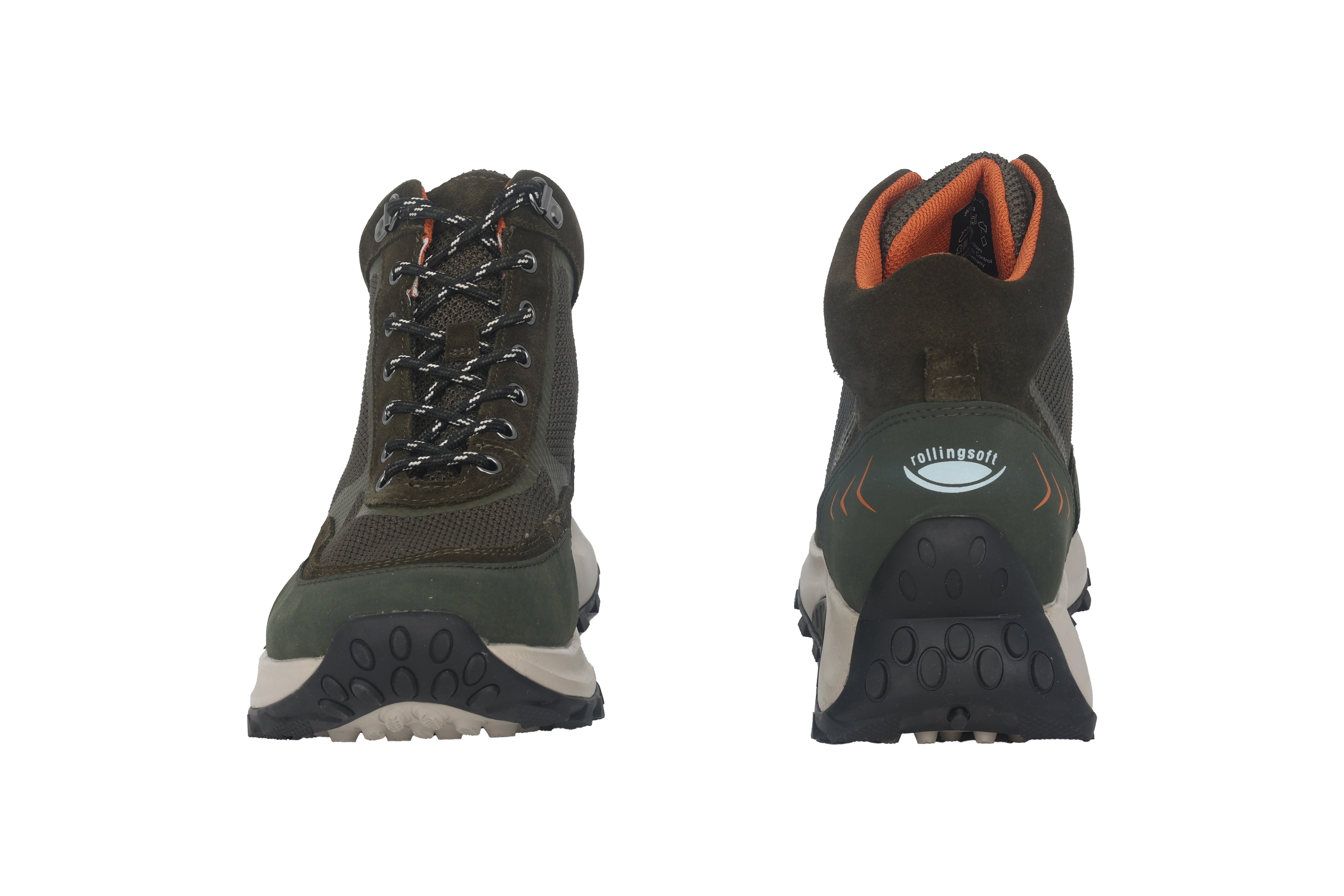 '96.876.31' women's waterproof walking rolling ankle boot - Green