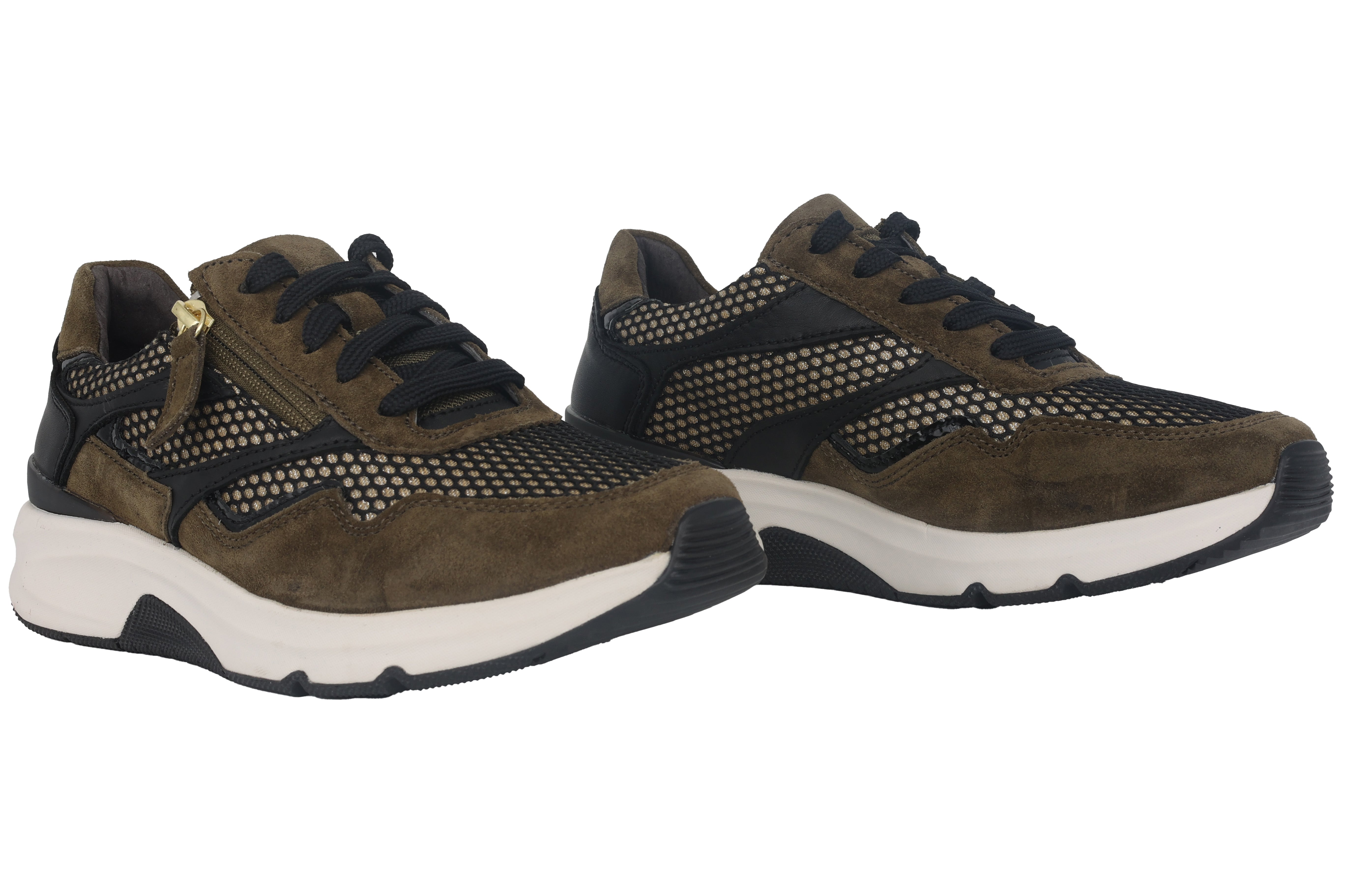 '96.896.44' zapatilla de mujer con cordones y ruedas - Verde