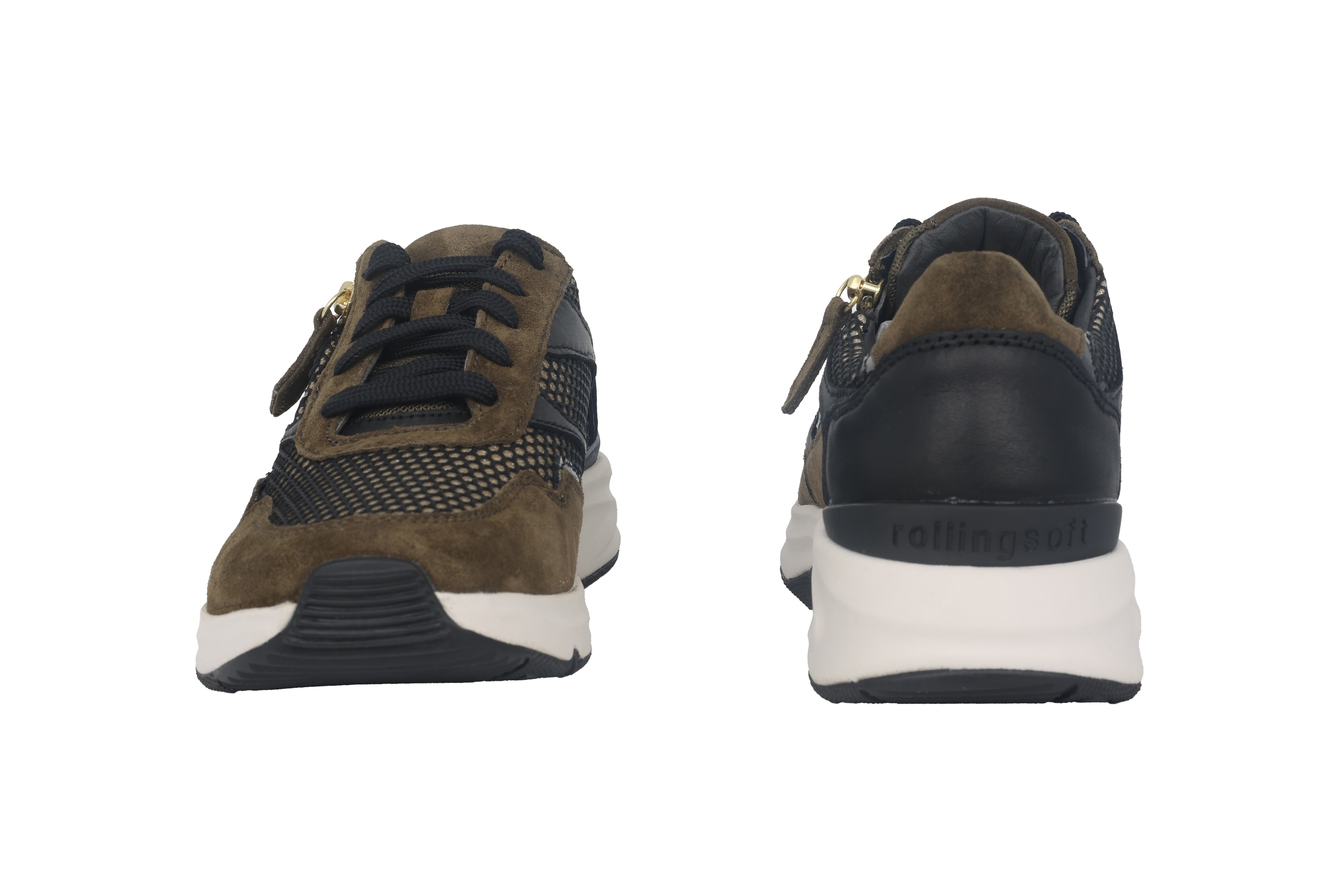 '96.896.44' zapatilla de mujer con cordones y ruedas - Verde