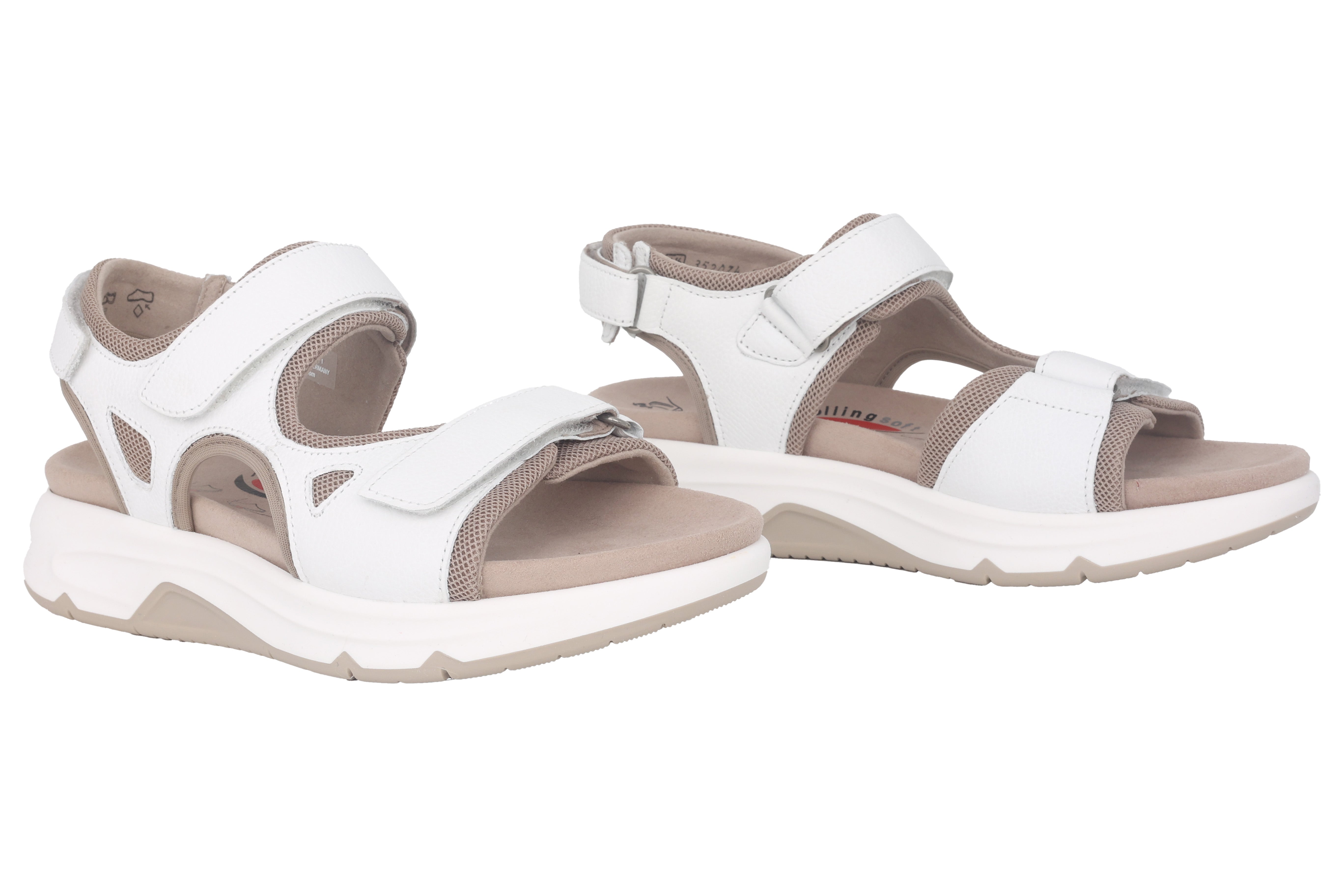 '66.889.60' women's walking sandal - white