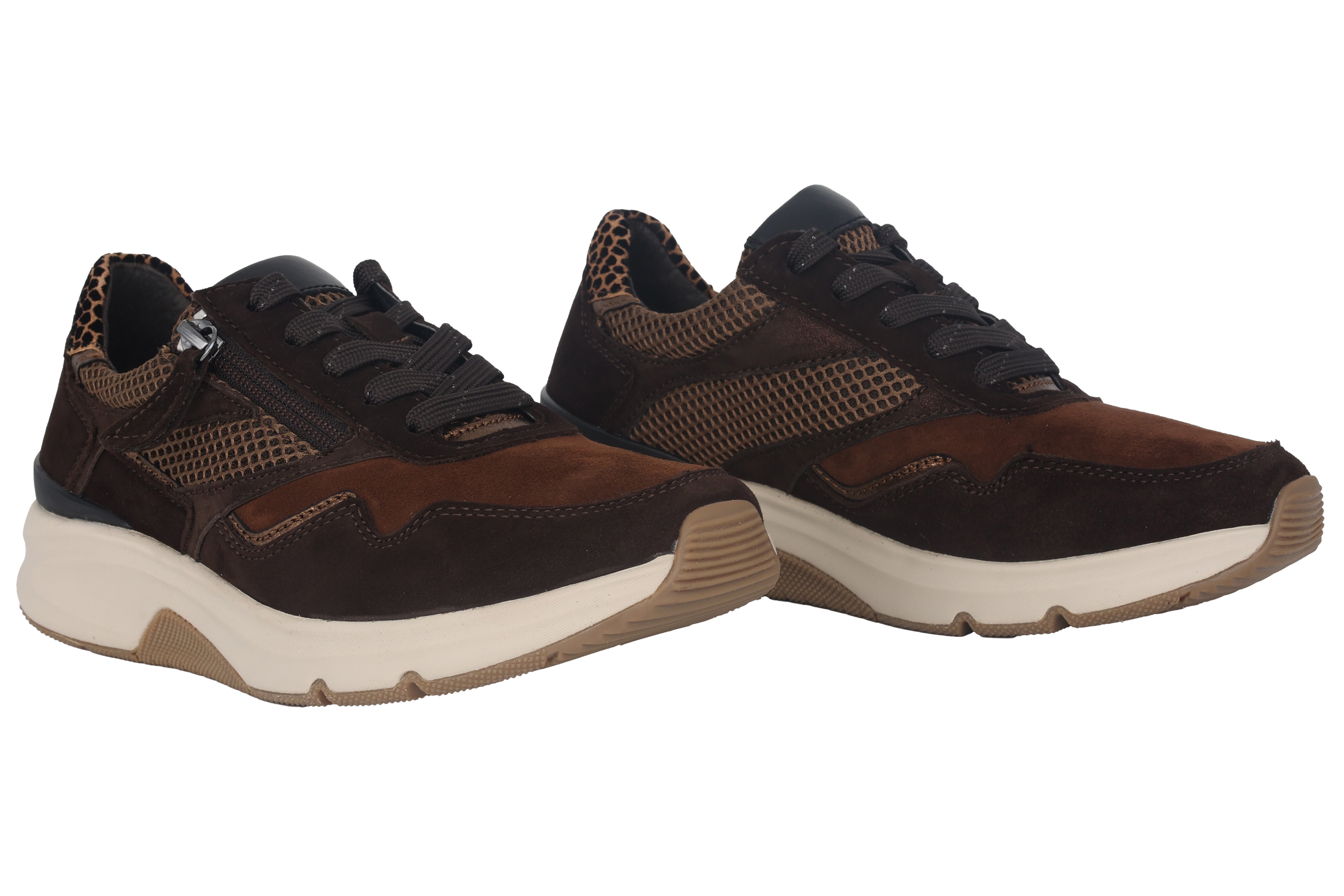 '56.896.41' sneaker à roulettes de marche pour femme - marron