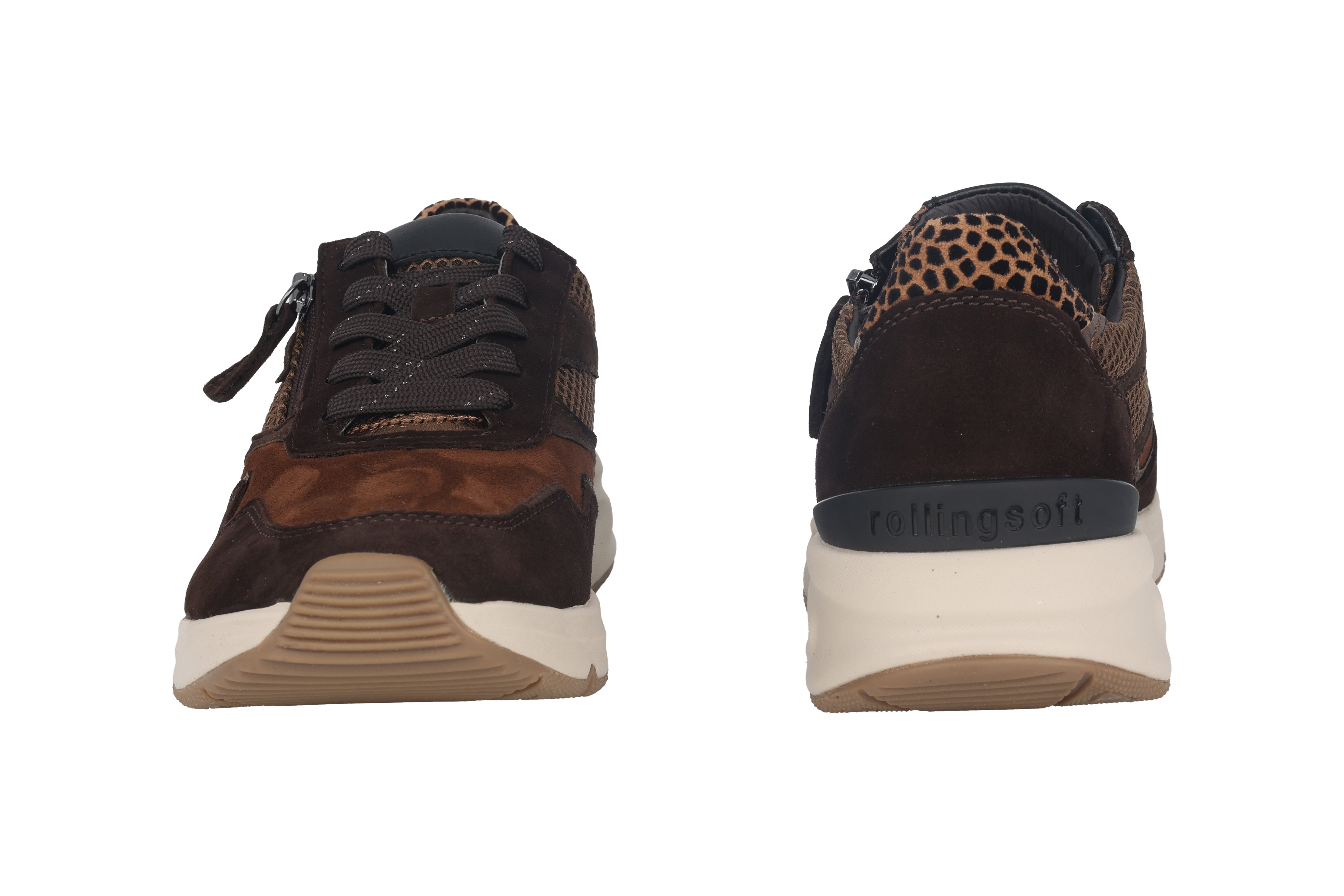 '56.896.41' sneaker à roulettes de marche pour femme - marron