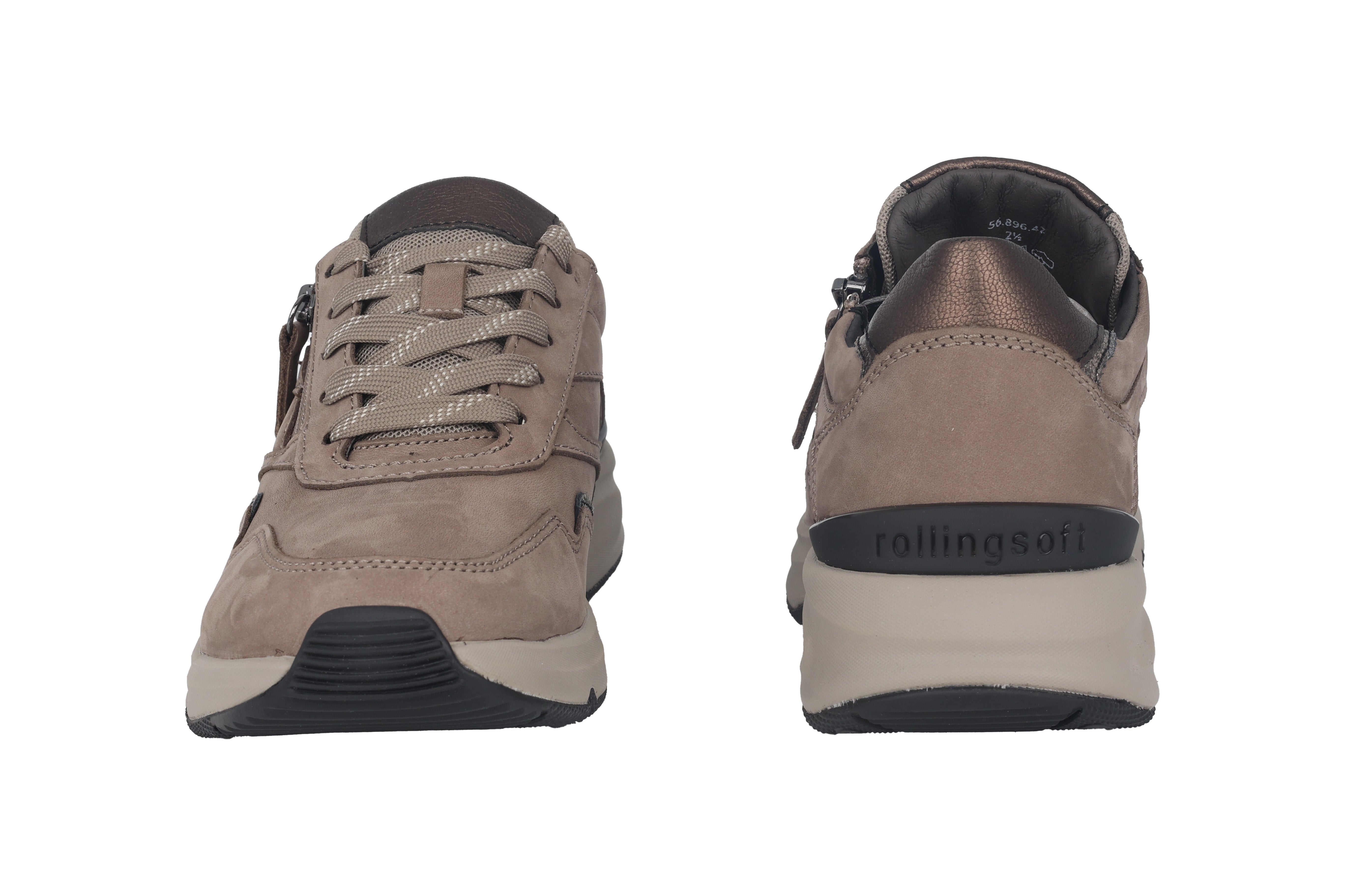 '56.896.42' women's walking rolling sneaker - beige