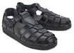 'Sam' men's semi closed sandal - Black smooth - Chaplinshoes'Sam' men's semi closed sandal - Black smoothMephisto