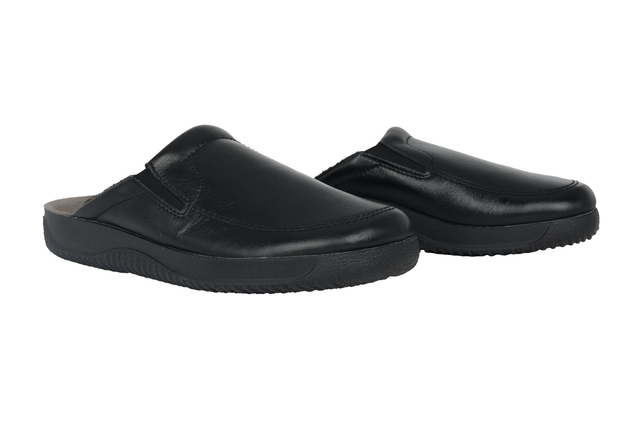 'Soltau - H' men's wide fit (H) homeslippers - Black - Chaplinshoes'Soltau - H' men's wide fit (H) homeslippers - BlackRohde