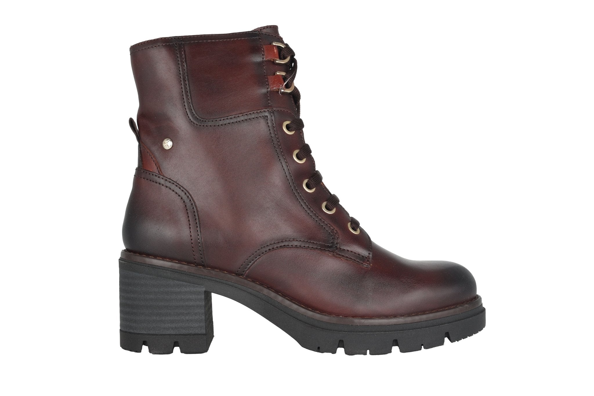 Dameslaarzen met vetersluiting 'Soria' - Donkerbruin - ChaplinshoesDameslaarzen met vetersluiting 'Soria' - Donkerbruin Pikolinos