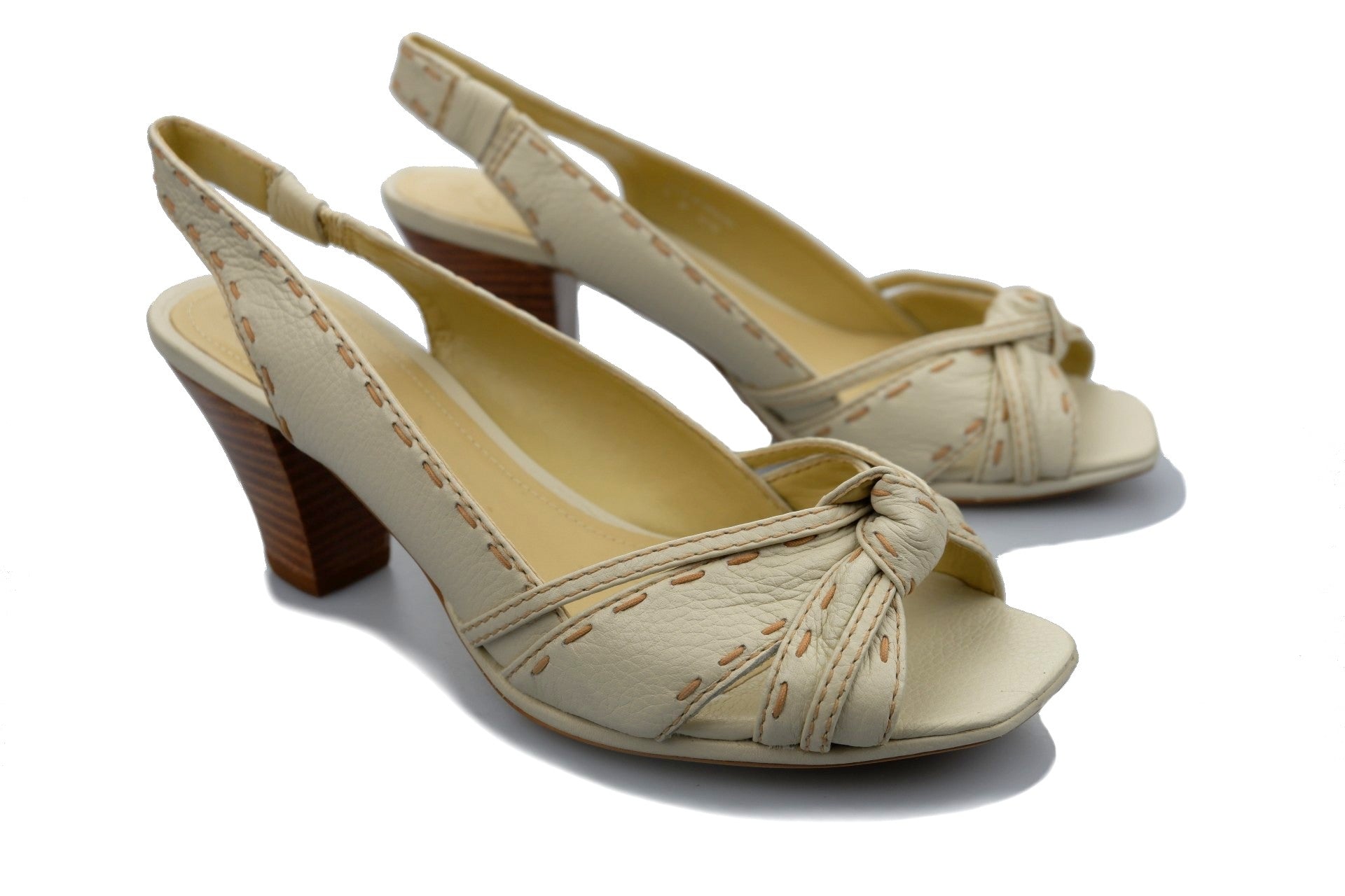 'Spanish Sea' women's slingback summer pump - Off white - Chaplinshoes'Spanish Sea' women's slingback summer pump - Off whiteClarks